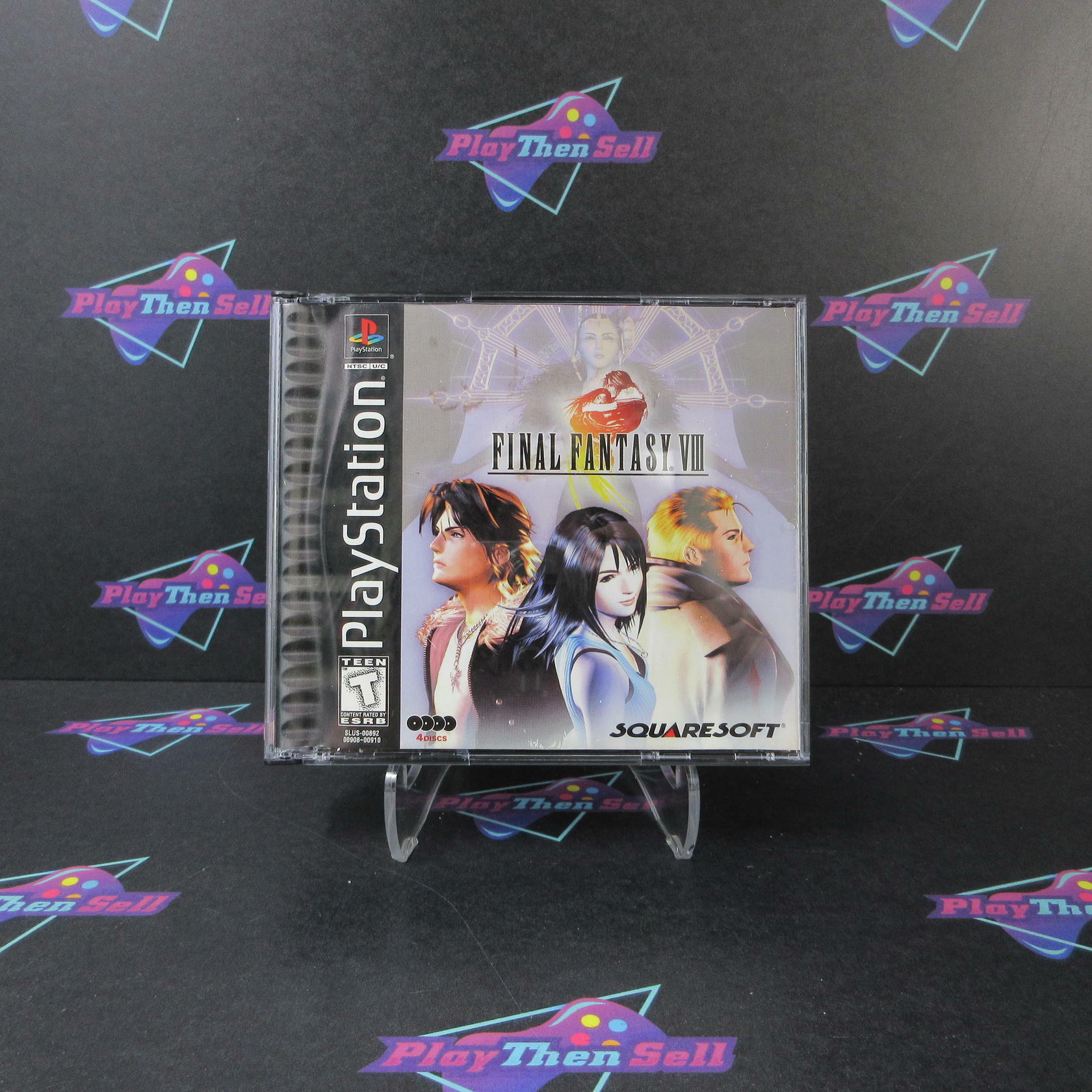 Final Fantasy VIII PS1 PlayStation 1 Black Label AD/NM - Very Good