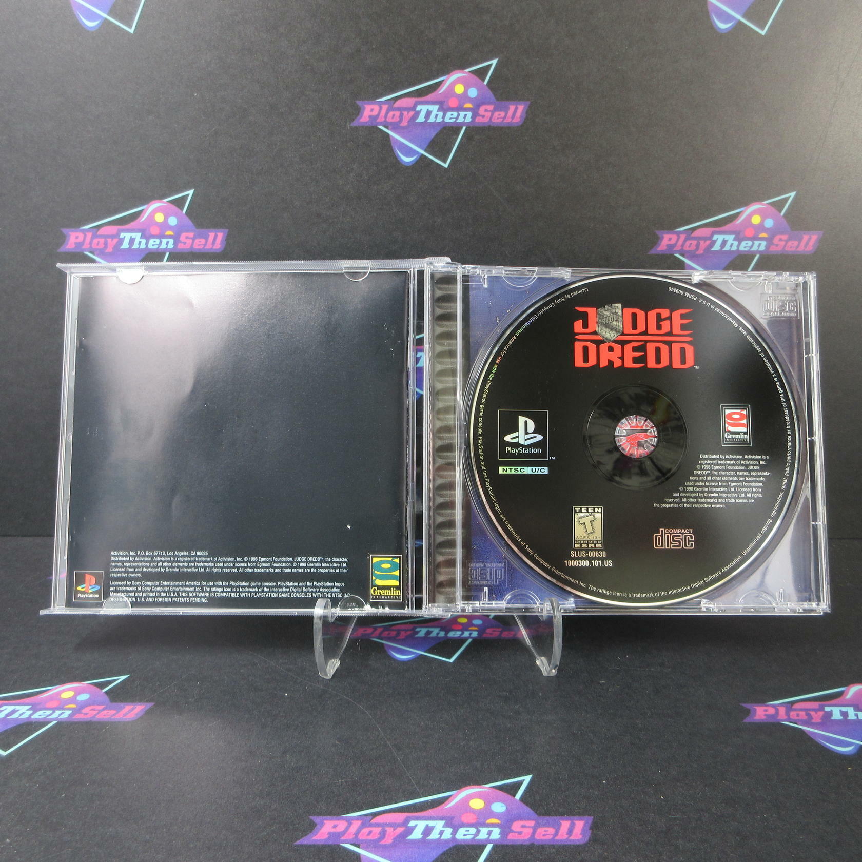 Judge Dredd + Reg Card PS1 PlayStation 1 MD Complete CIB - Very Good