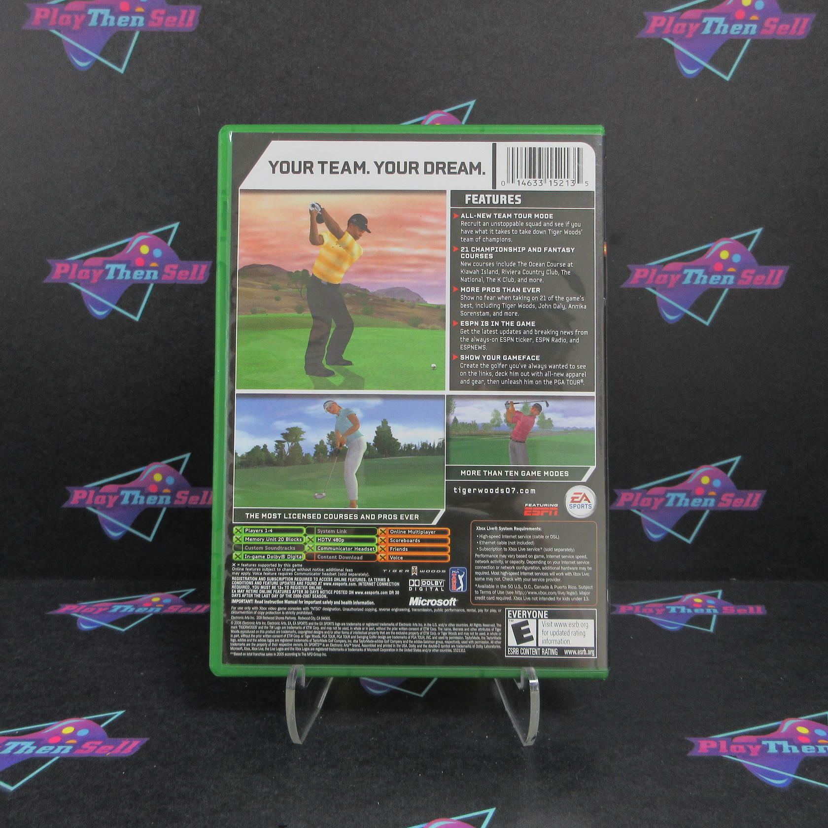 Tiger Woods PGA Tour 07 Xbox - Like New