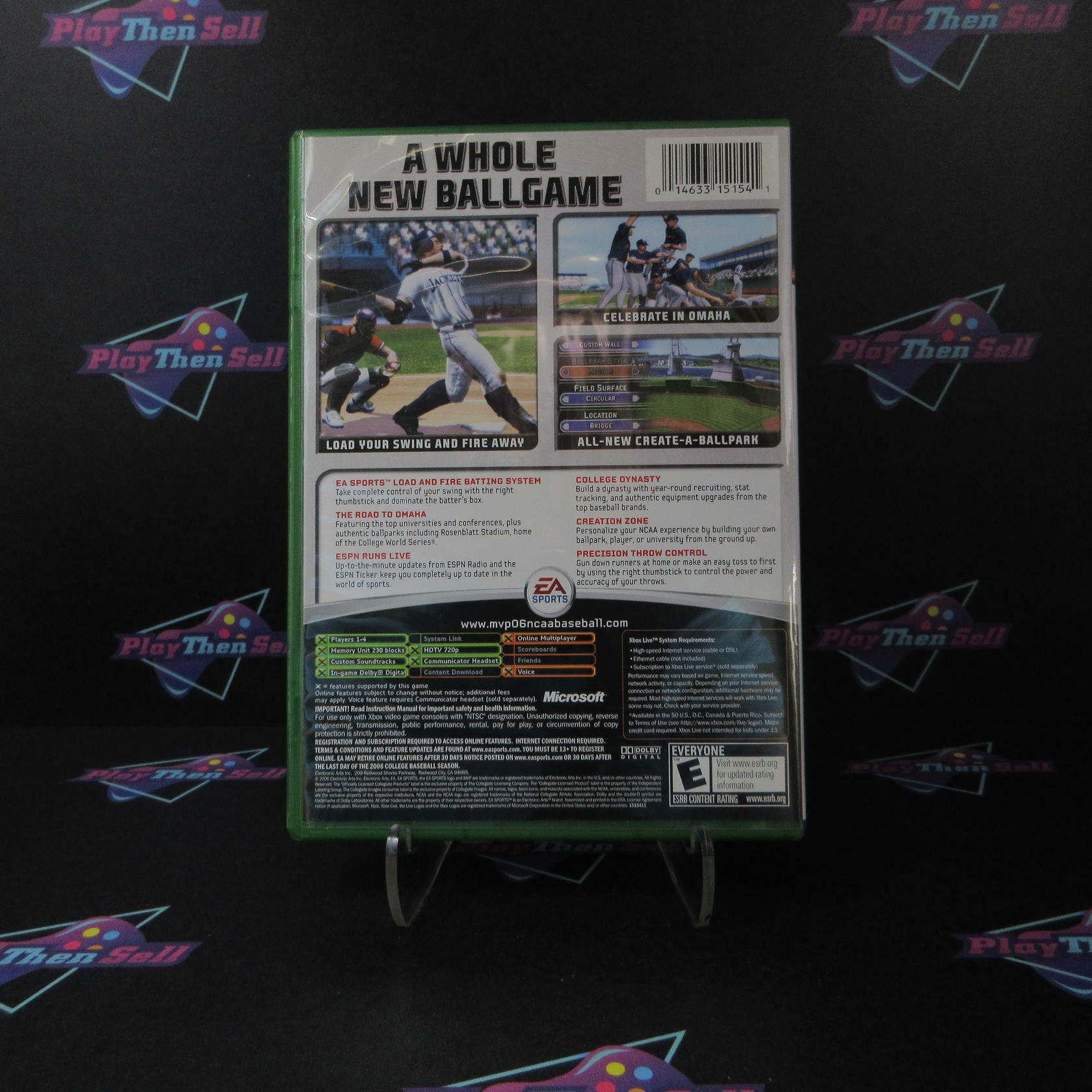 MVP 06 NCAA Baseball Xbox - Like New