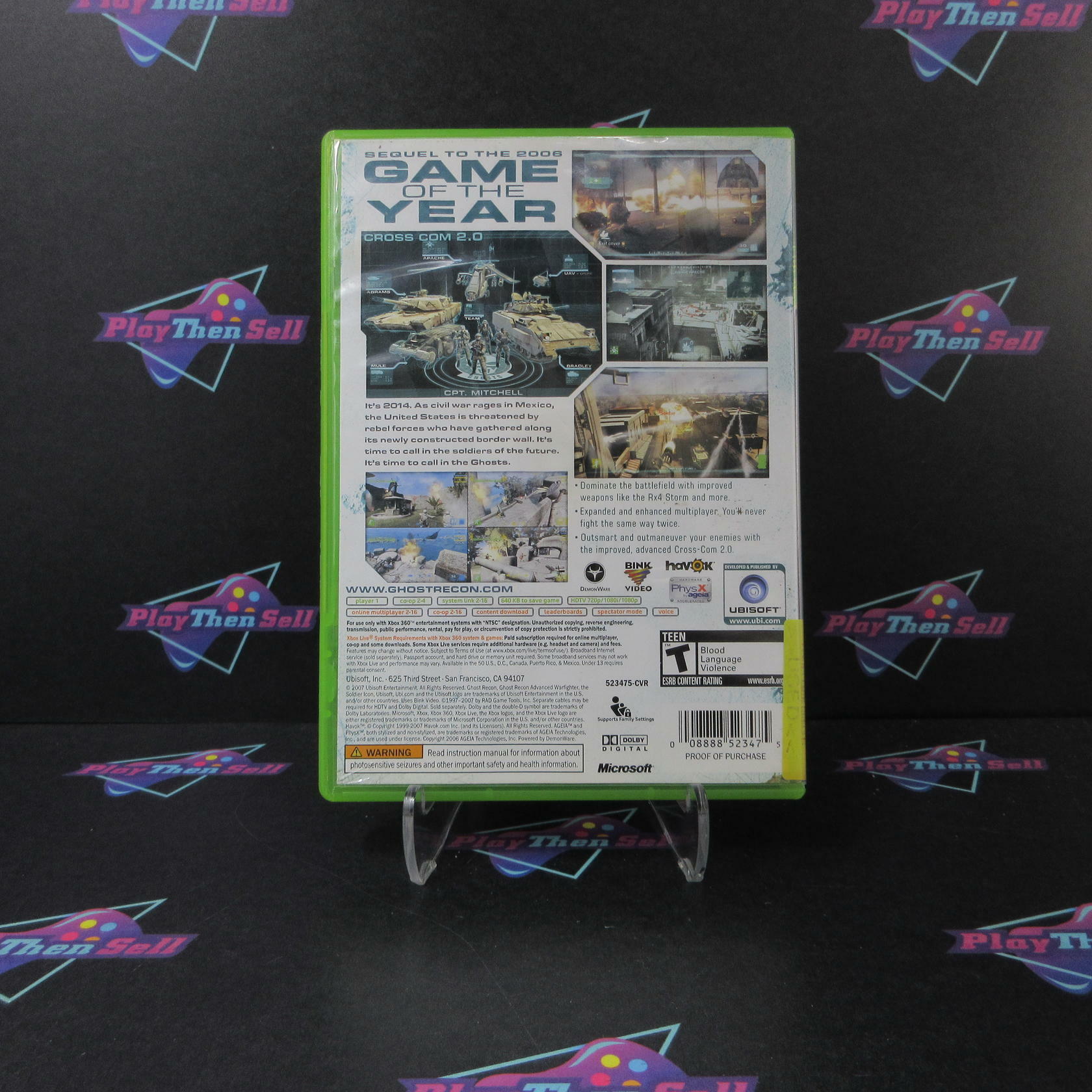 Tom Clancy's Ghost Recon Advanced Warfighter 2 Xbox 360 AD/NM - Very Good