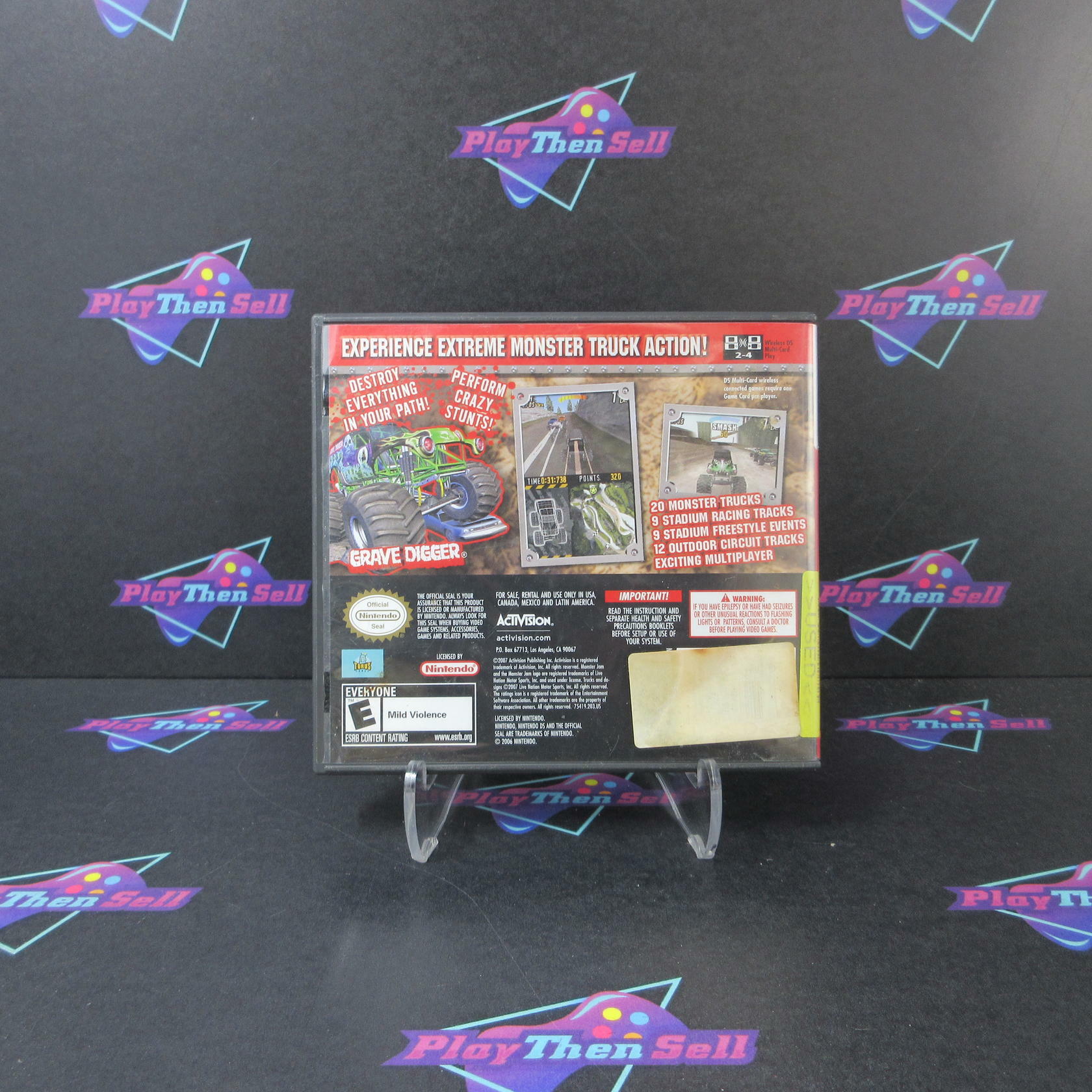 Monster Jam Nintendo DS AD Complete CIB - Very Good