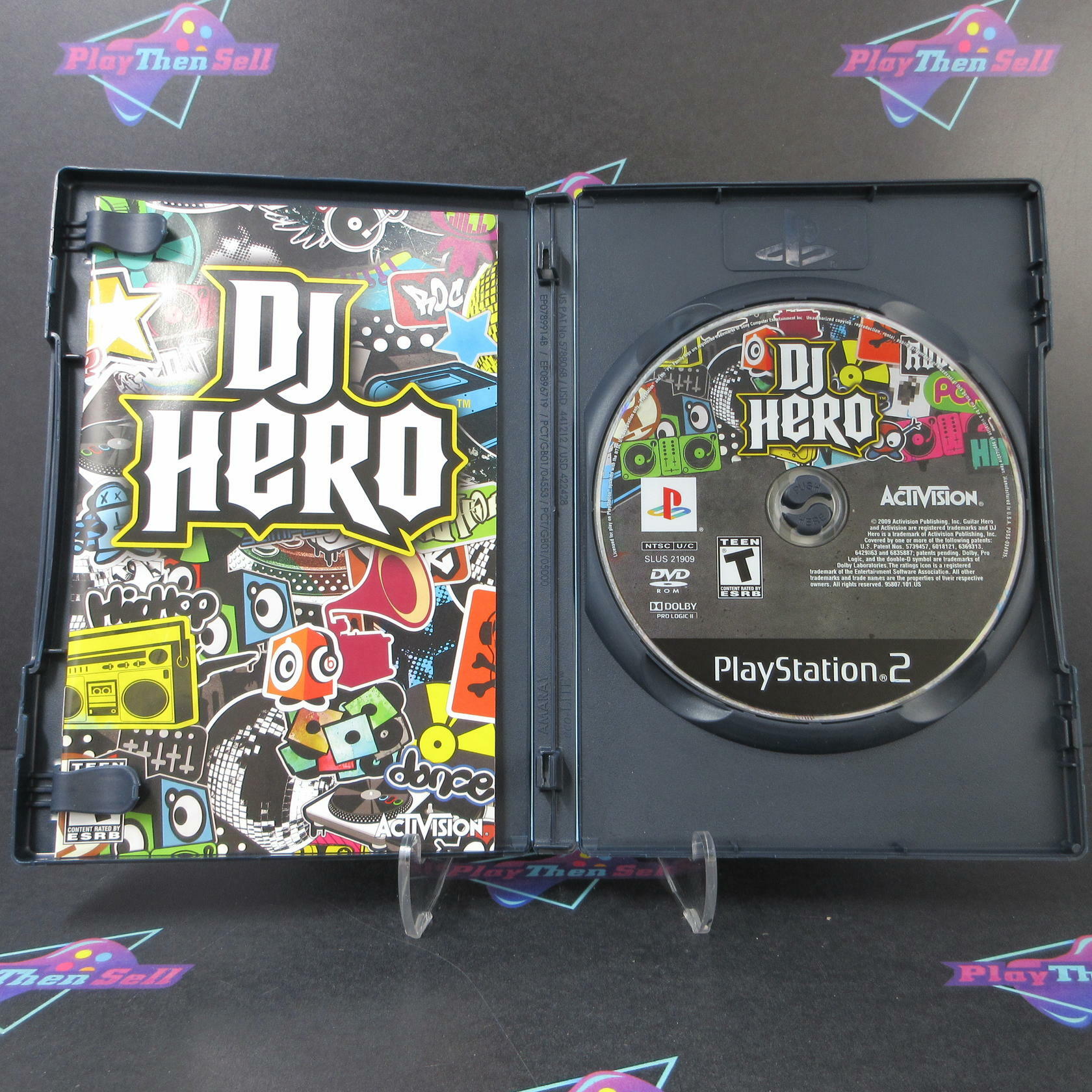 DJ Hero PS2 PlayStation 2 AD Complete CIB - Very Good