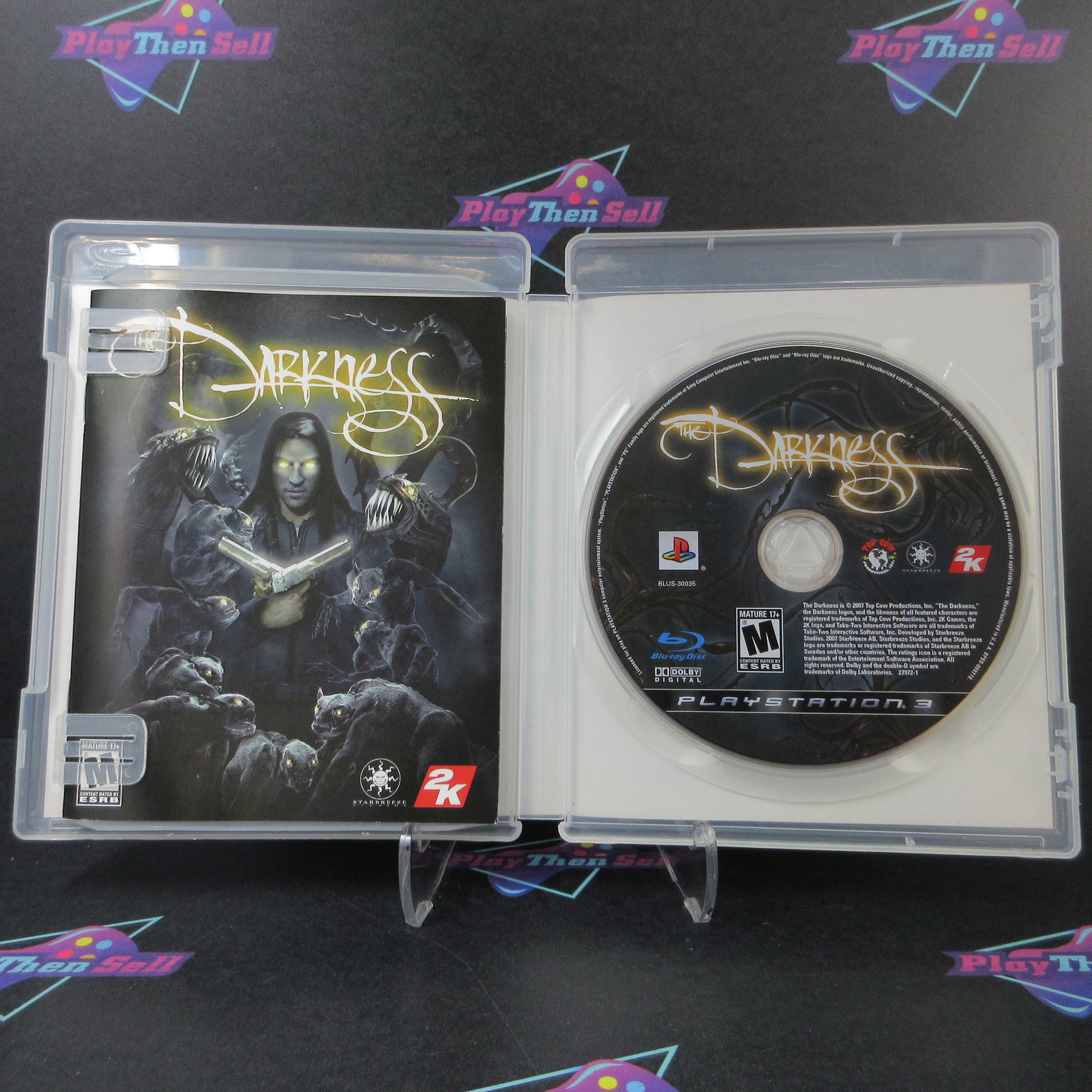 The Darkness PS3 PlayStation 3 AD Complete CIB - Very Good