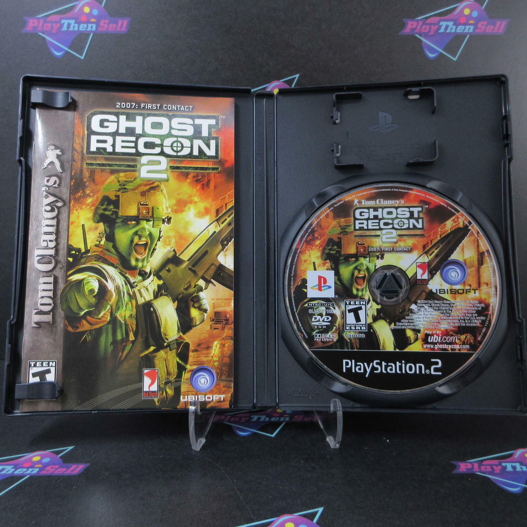 Tom Clancy's Ghost Recon 2 First Contact + Reg Card PS2 AD Complete CIB - Very Good