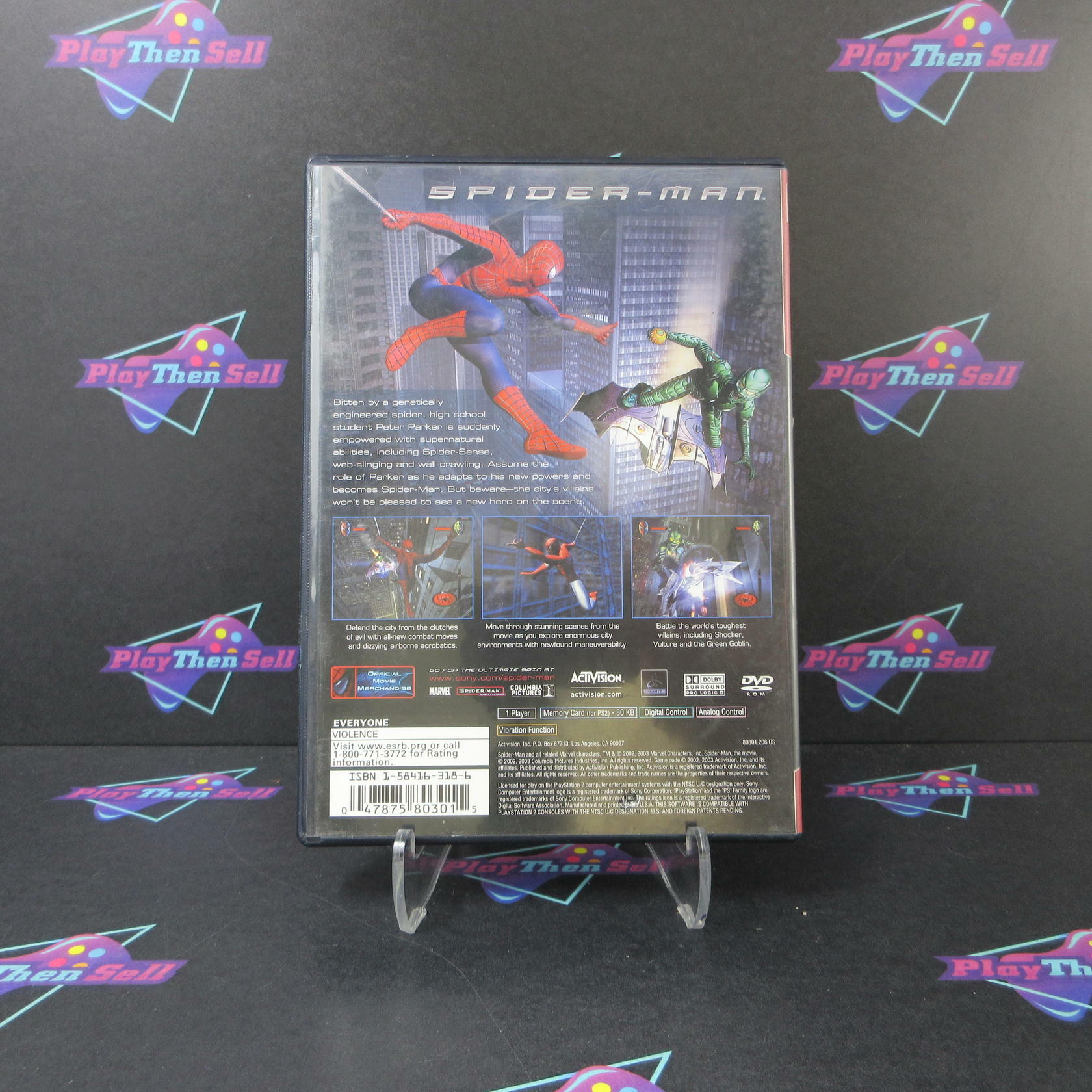 Spider-Man GH PS2 PlayStation 2 AD Complete CIB - Very Good
