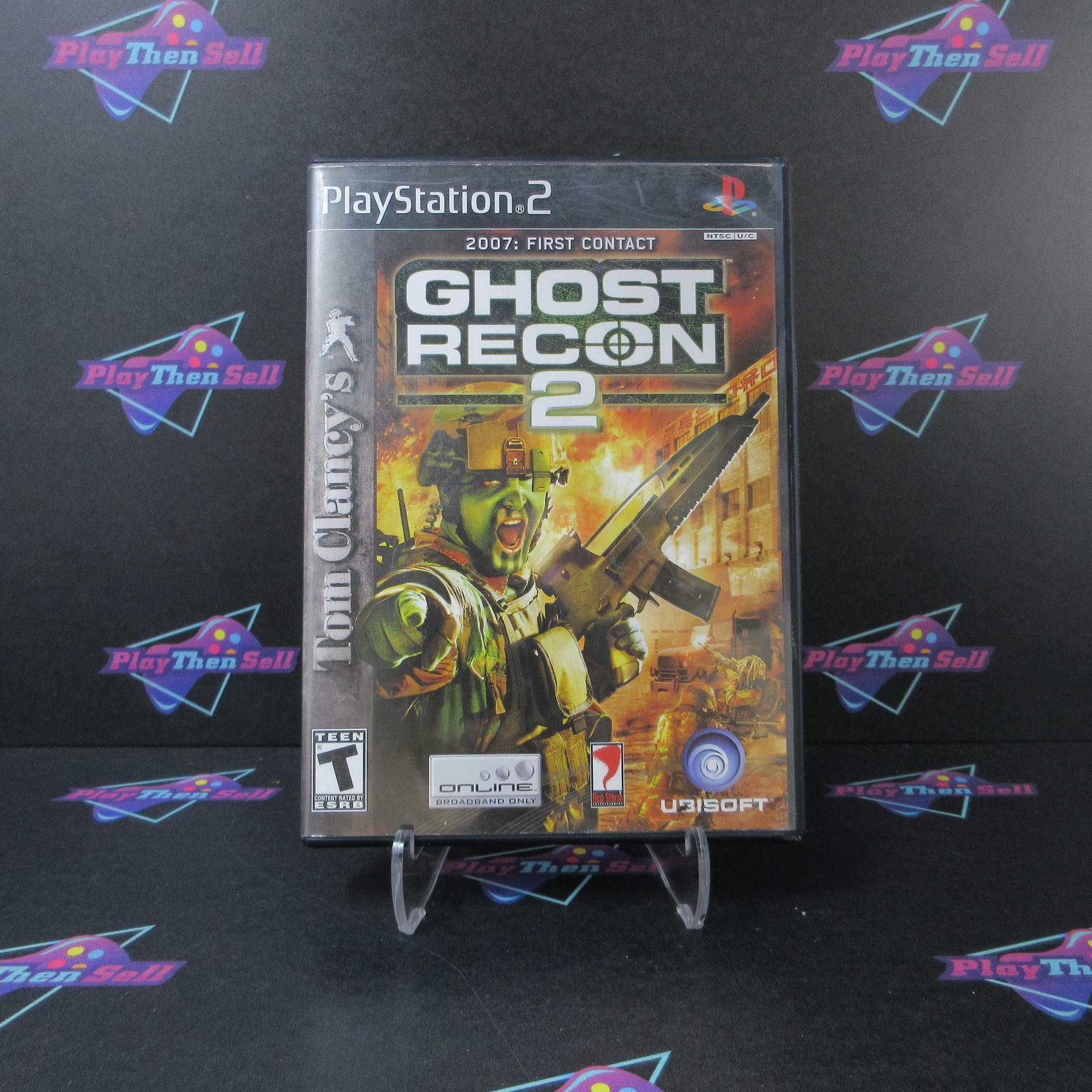Tom Clancy's Ghost Recon 2 First Contact + Reg Card PS2 AD Complete CIB - Very Good