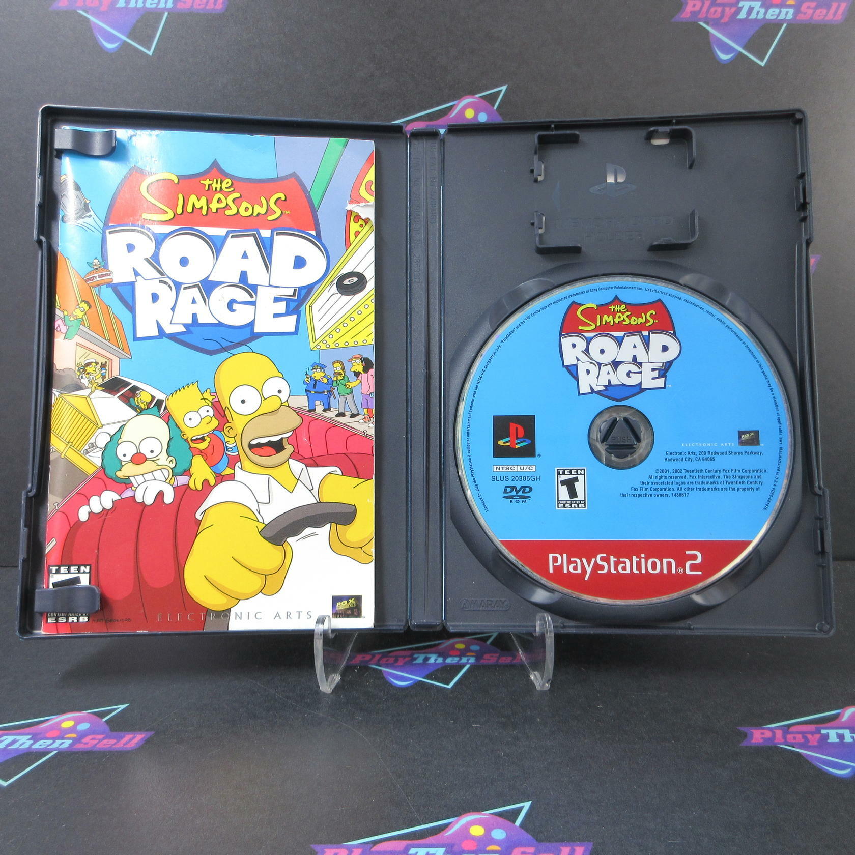 The Simpsons Road Rage GH + Reg Card PS2 PlayStation 2 AD/MD Complete CIB - Very Good