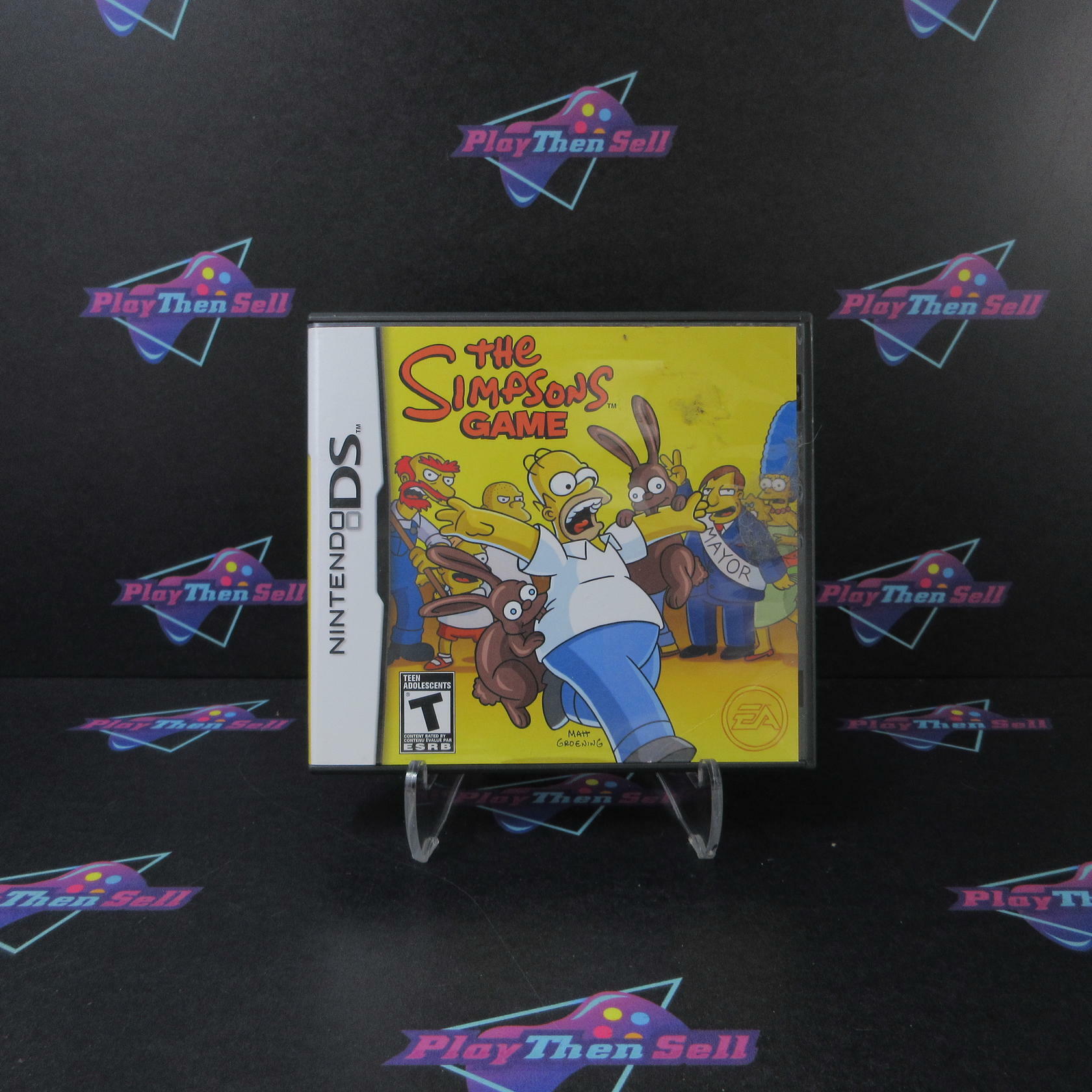 The Simpsons Game Nintendo DS AD Complete CIB - Very Good