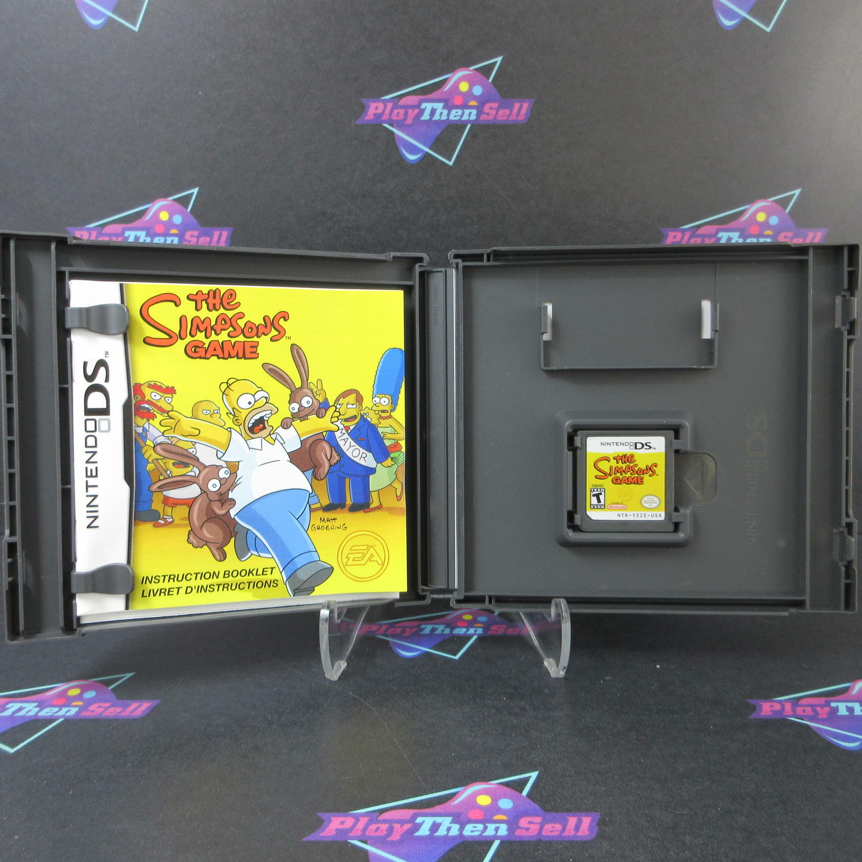 The Simpsons Game Nintendo DS AD Complete CIB - Very Good