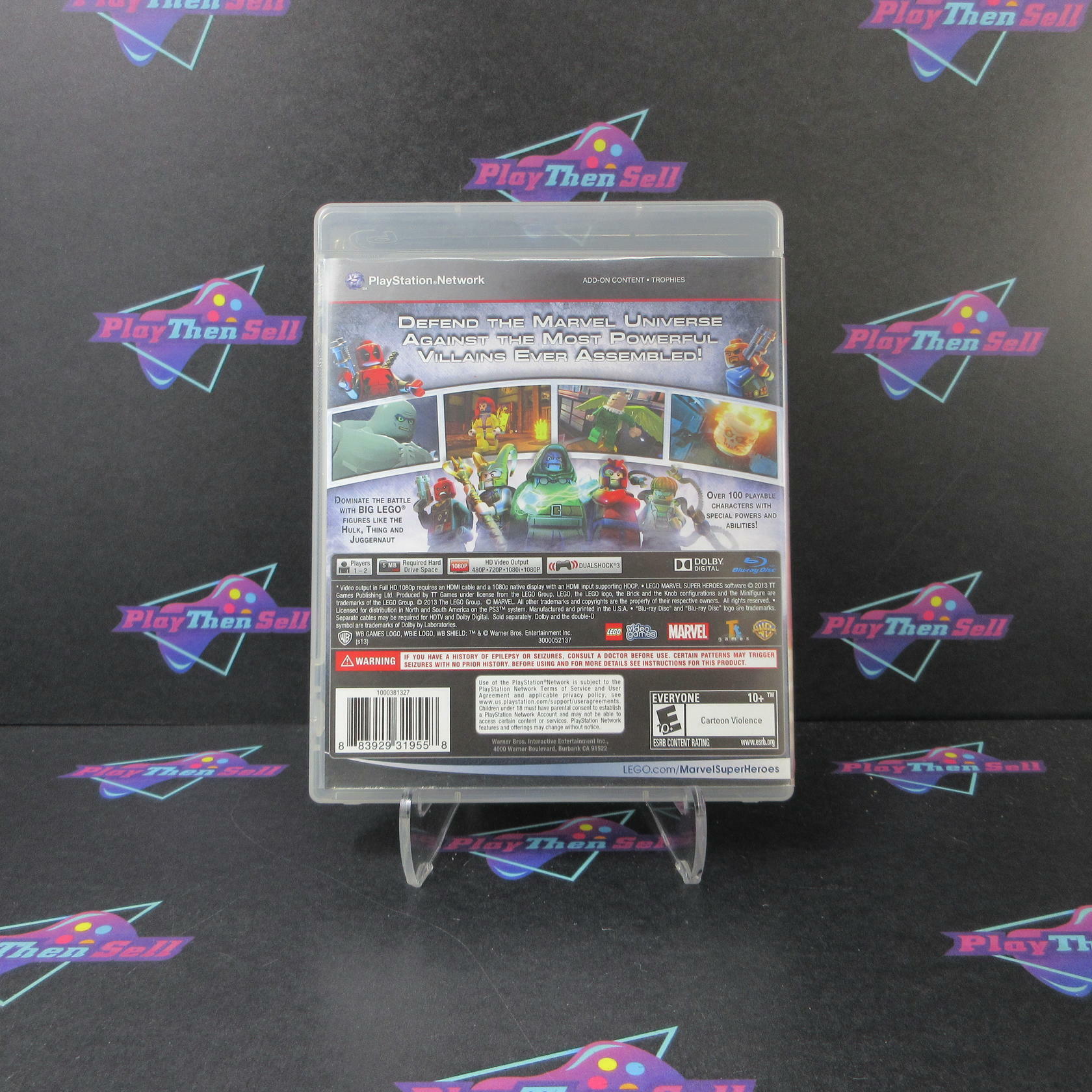 Lego Marvel Super Heroes PS3 PlayStation 3 MD Complete CIB - Very Good