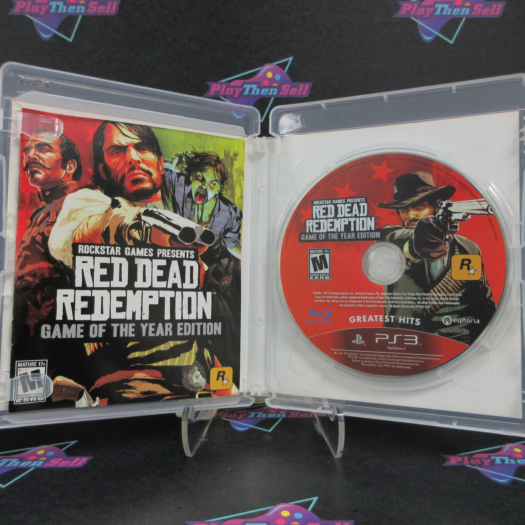 Red Dead Redemption GOTY PS3 PlayStation 3 GH + Map Complete - Excellent