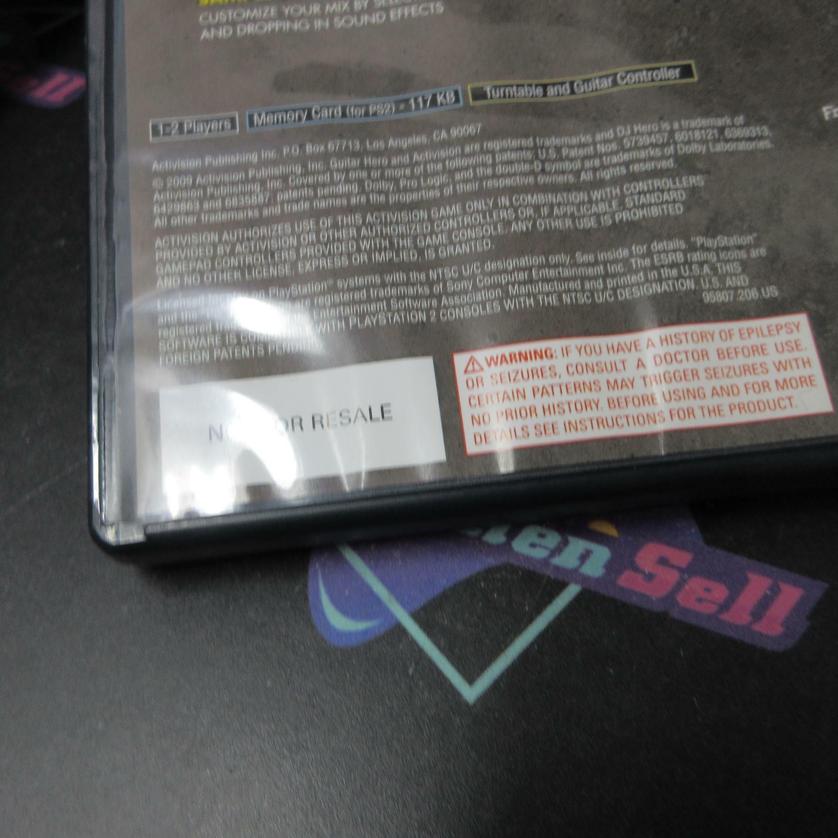 DJ Hero PS2 PlayStation 2 AD Complete CIB - Very Good