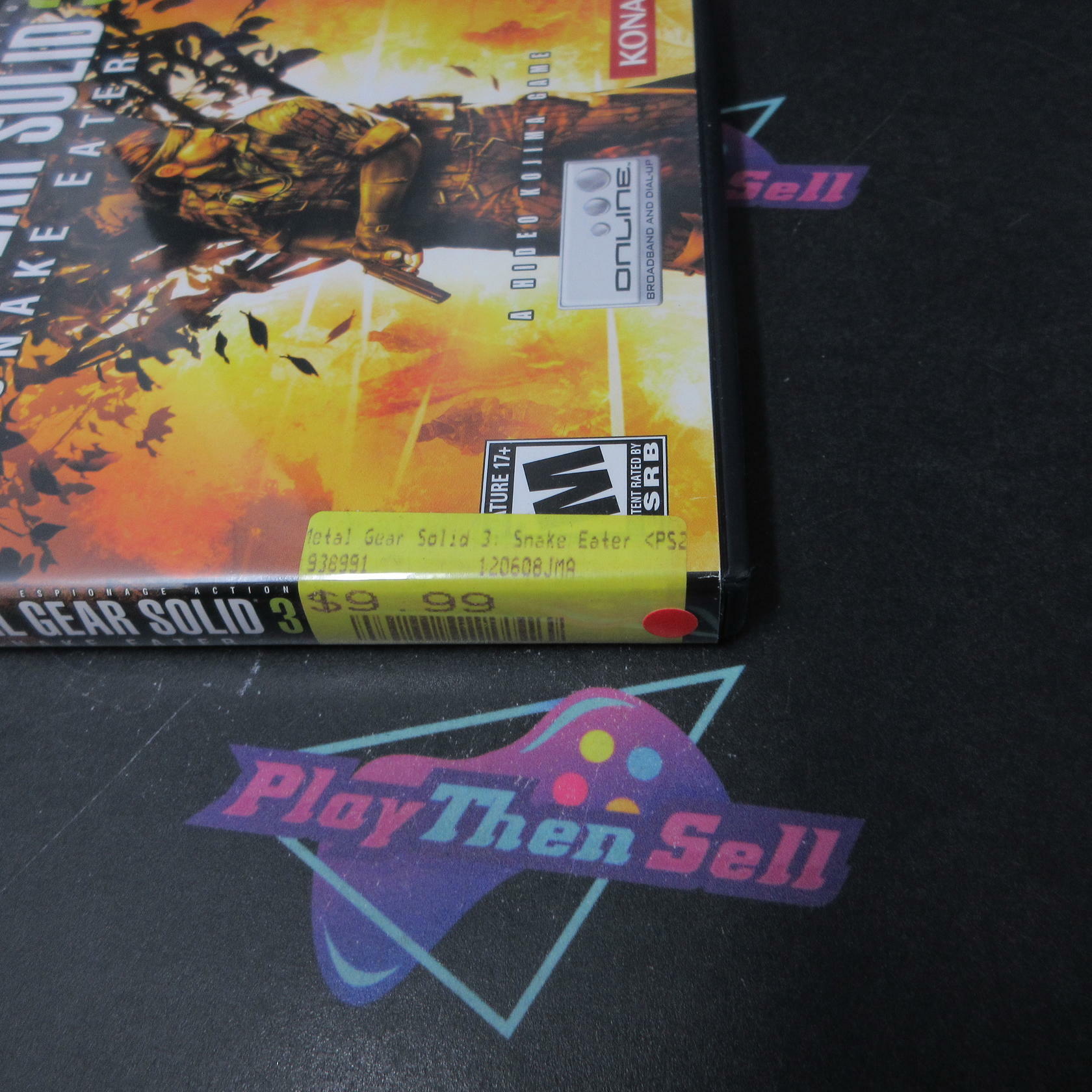 Metal Gear Solid 3 Snake Eater PS2 PlayStation 2 AD/NM - Very Good