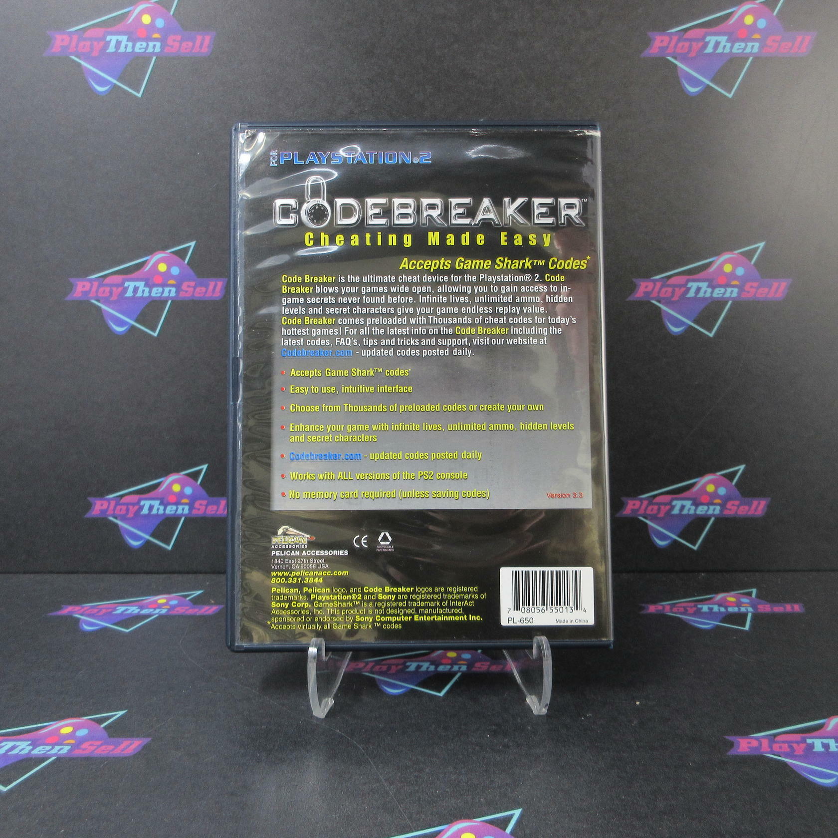 Code Breaker PS2 PlayStation 2 AD/NM - Very Good
