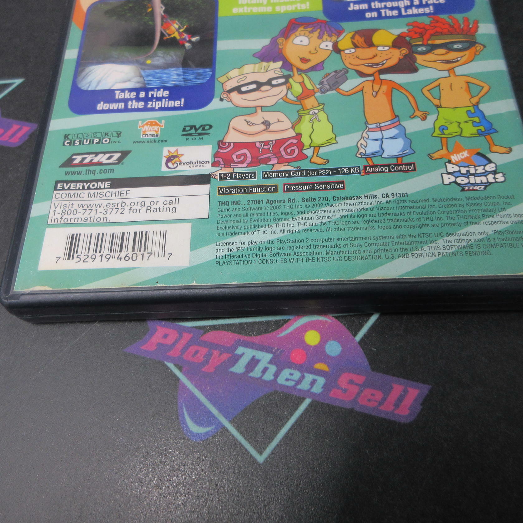 Rocket Power Beach Bandits PS2 PlayStation 2 AD/DD/NM - Very Good