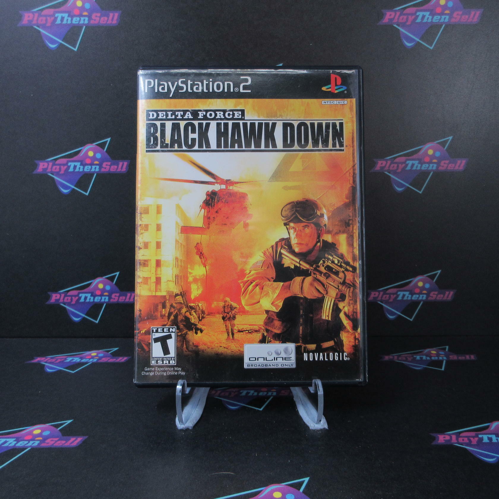 Delta Force Black Hawk Down + Reg Card PS2 PlayStation 2 AD Complete CIB - Very Good
