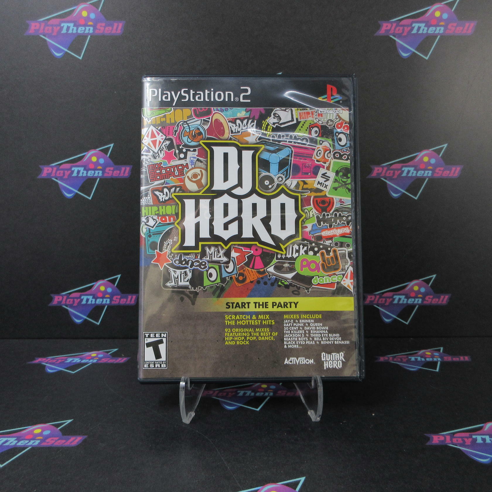 DJ Hero PS2 PlayStation 2 AD Complete CIB - Very Good