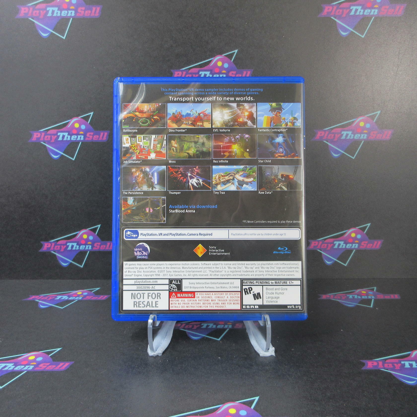 PlayStation VR Demo Disc 2.0 PS4 PlayStation 4 - Like New