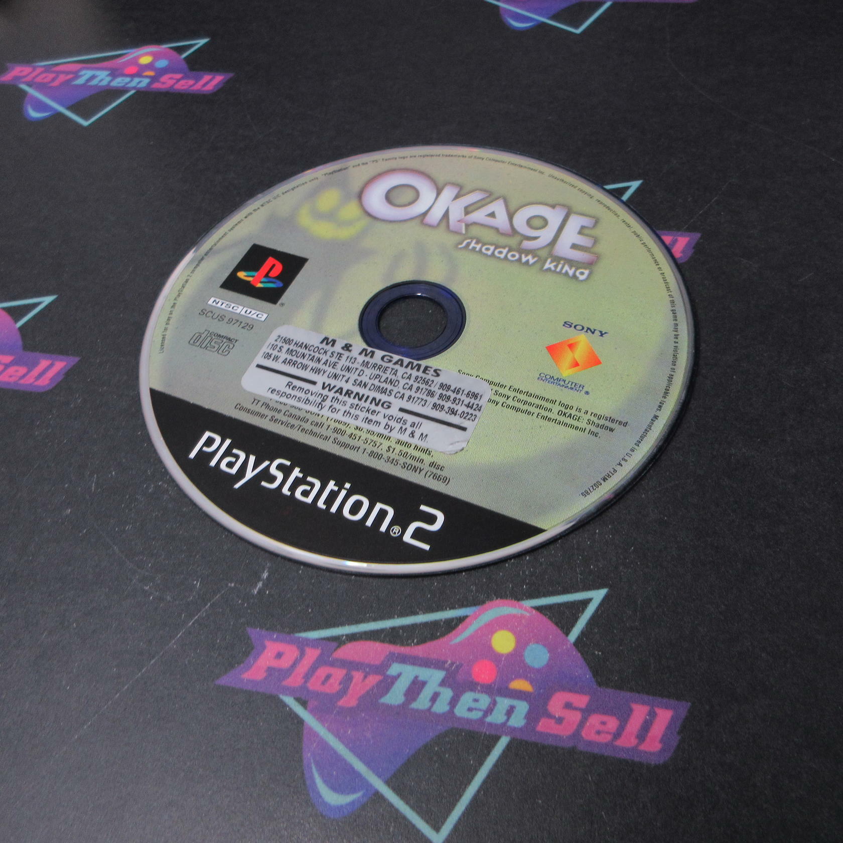 OKAGE Shadow King PS2 PlayStation 2 DD/NM - Very Good