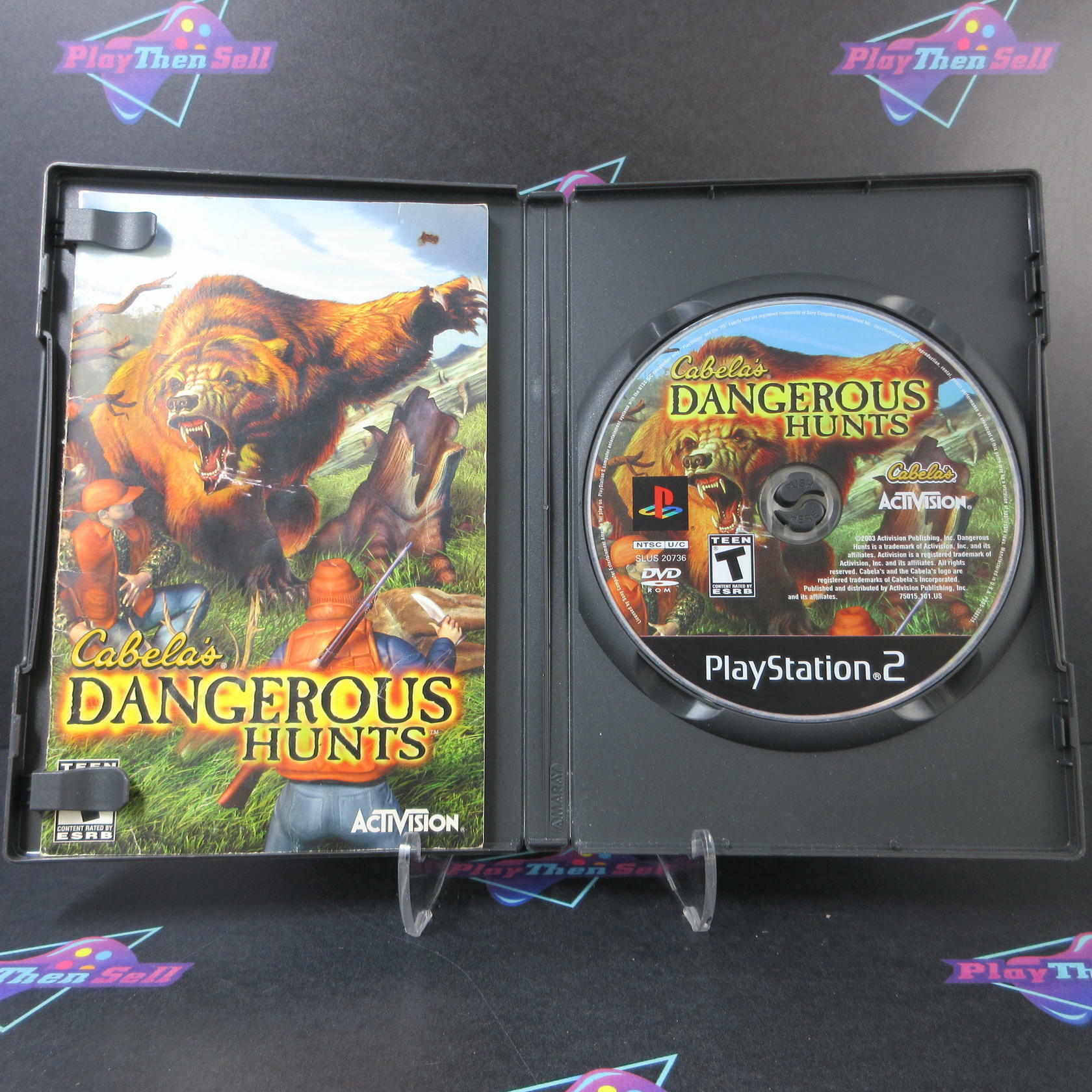 Cabela's Dangerous Hunts PS2 PlayStation 2 AD/MD Complete CIB - Very Good