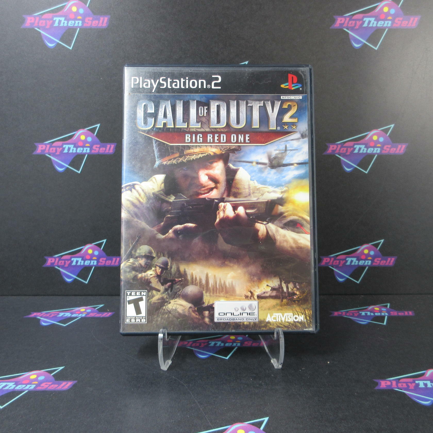 Call of Duty 2 Big Red One PS2 PlayStation 2 AD/NM - Very Good