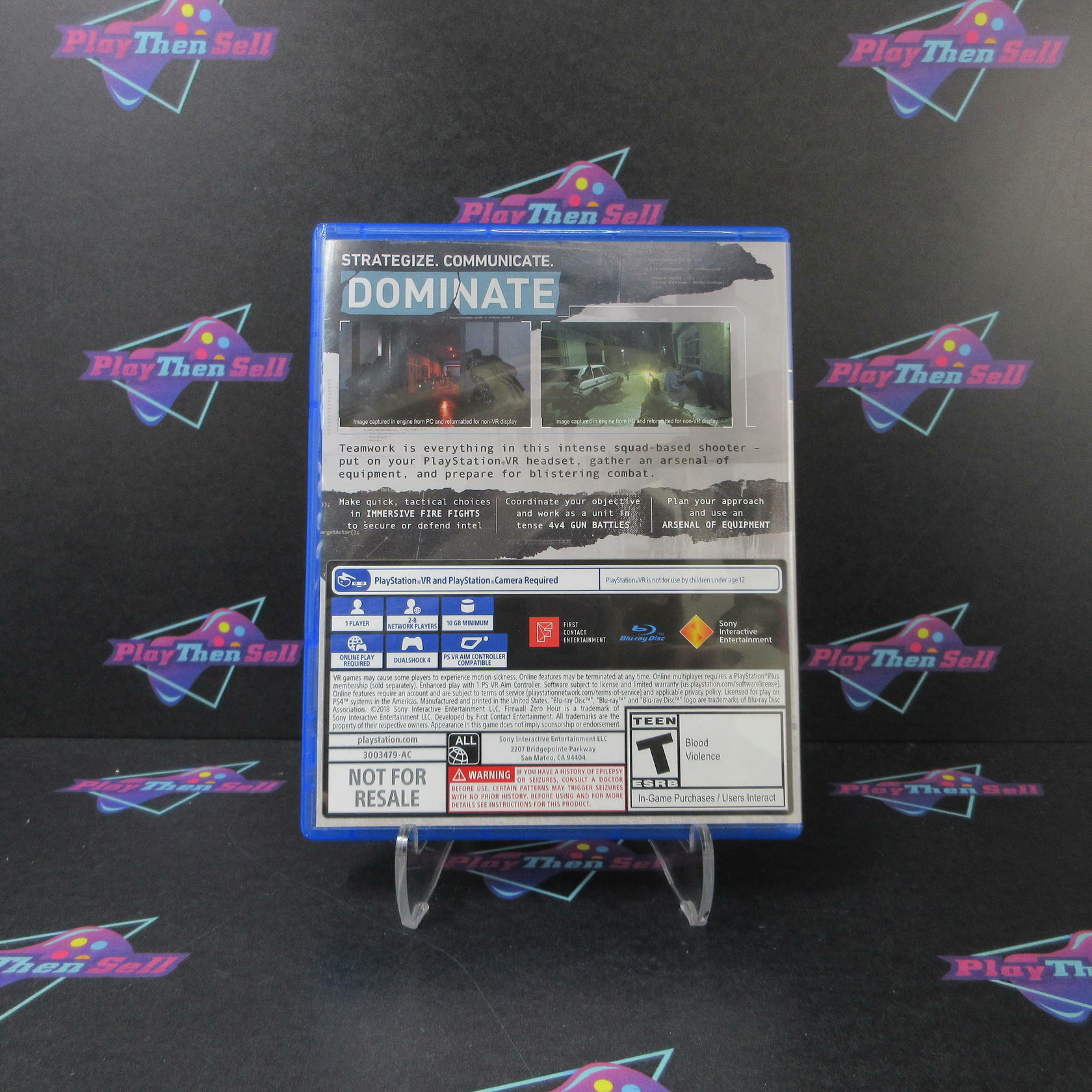 Firewall Zero Hour PS4 PlayStation 4 PSVR - Like New