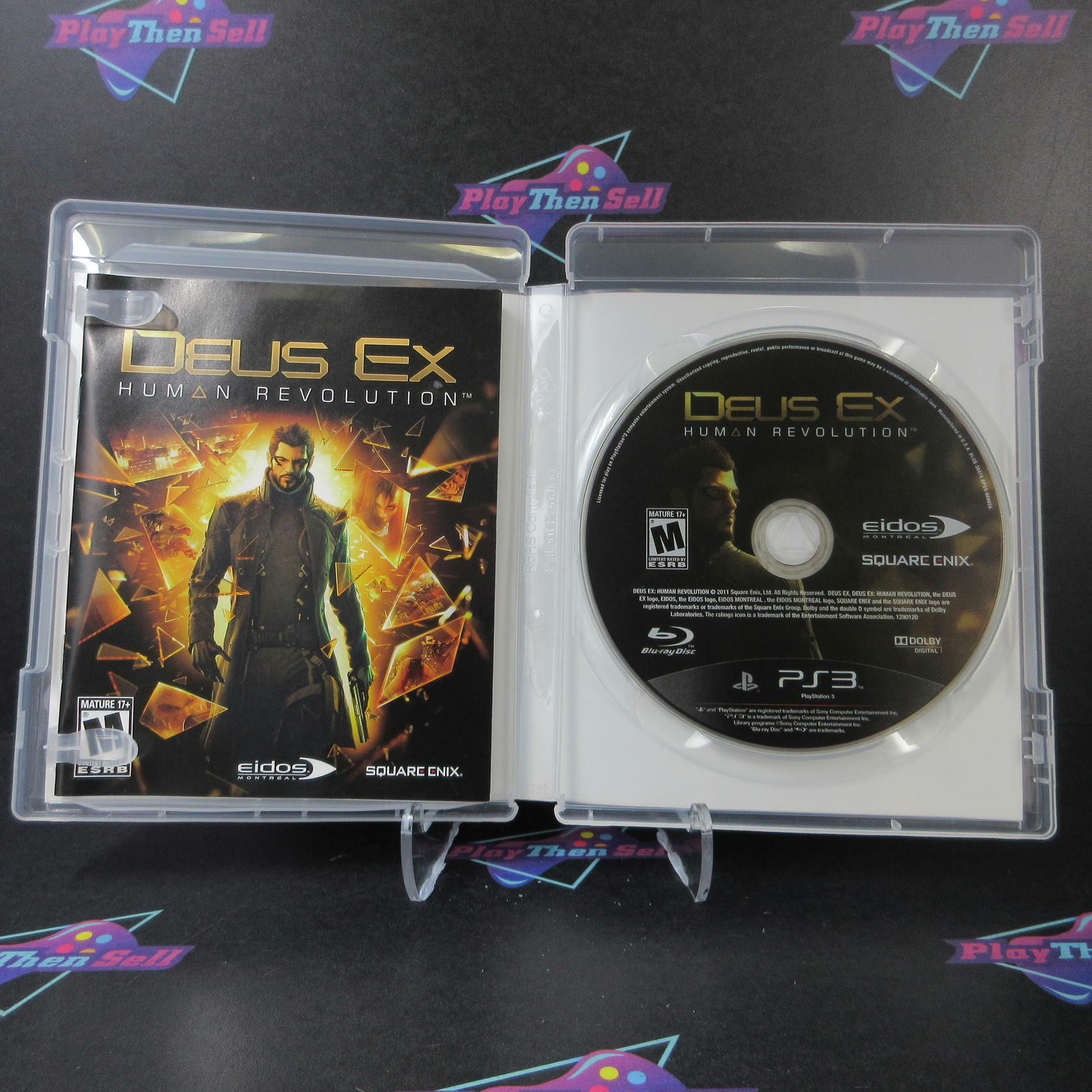 Deus Ex Human Revolution PS3 PlayStation 3 + Sleeve - Like New