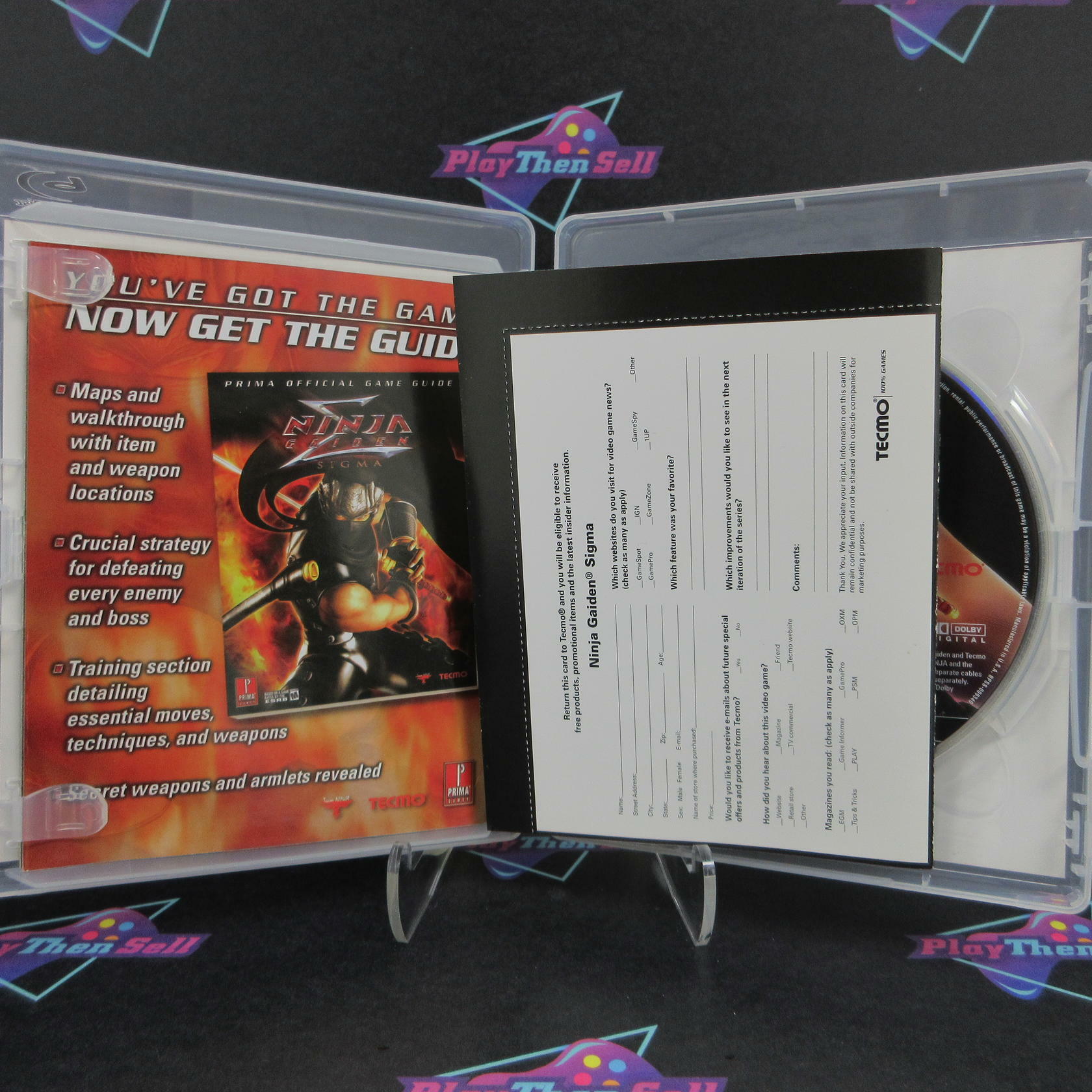 Ninja Gaiden Sigma PS3 PlayStation 3 + Reg Card - Like New