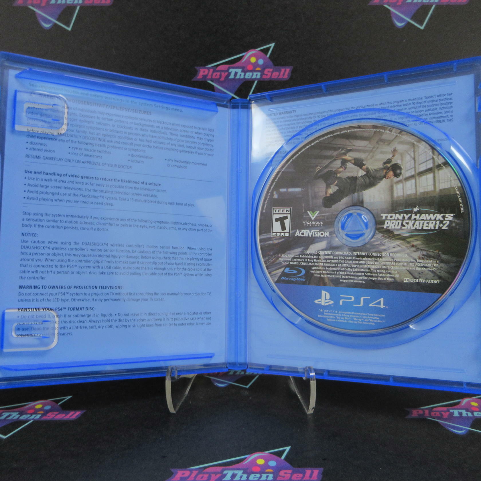 Tony Hawk's Pro Skater 1 + 2 PS4 PlayStation 4 - Like New