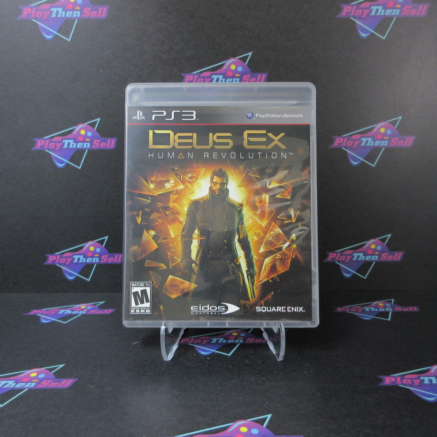 Deus Ex Human Revolution PS3 PlayStation 3 + Sleeve - Like New