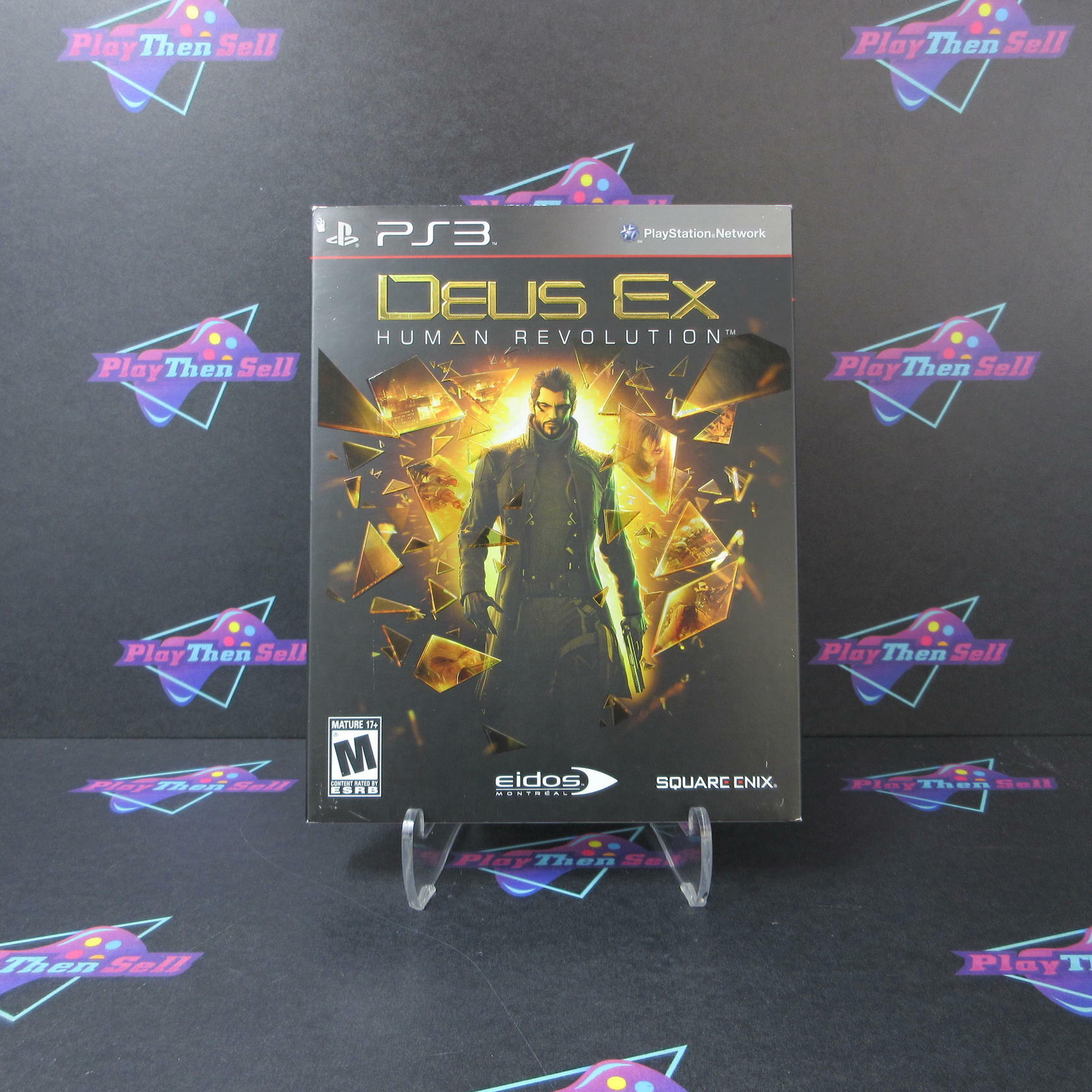Deus Ex Human Revolution PS3 PlayStation 3 + Sleeve - Like New