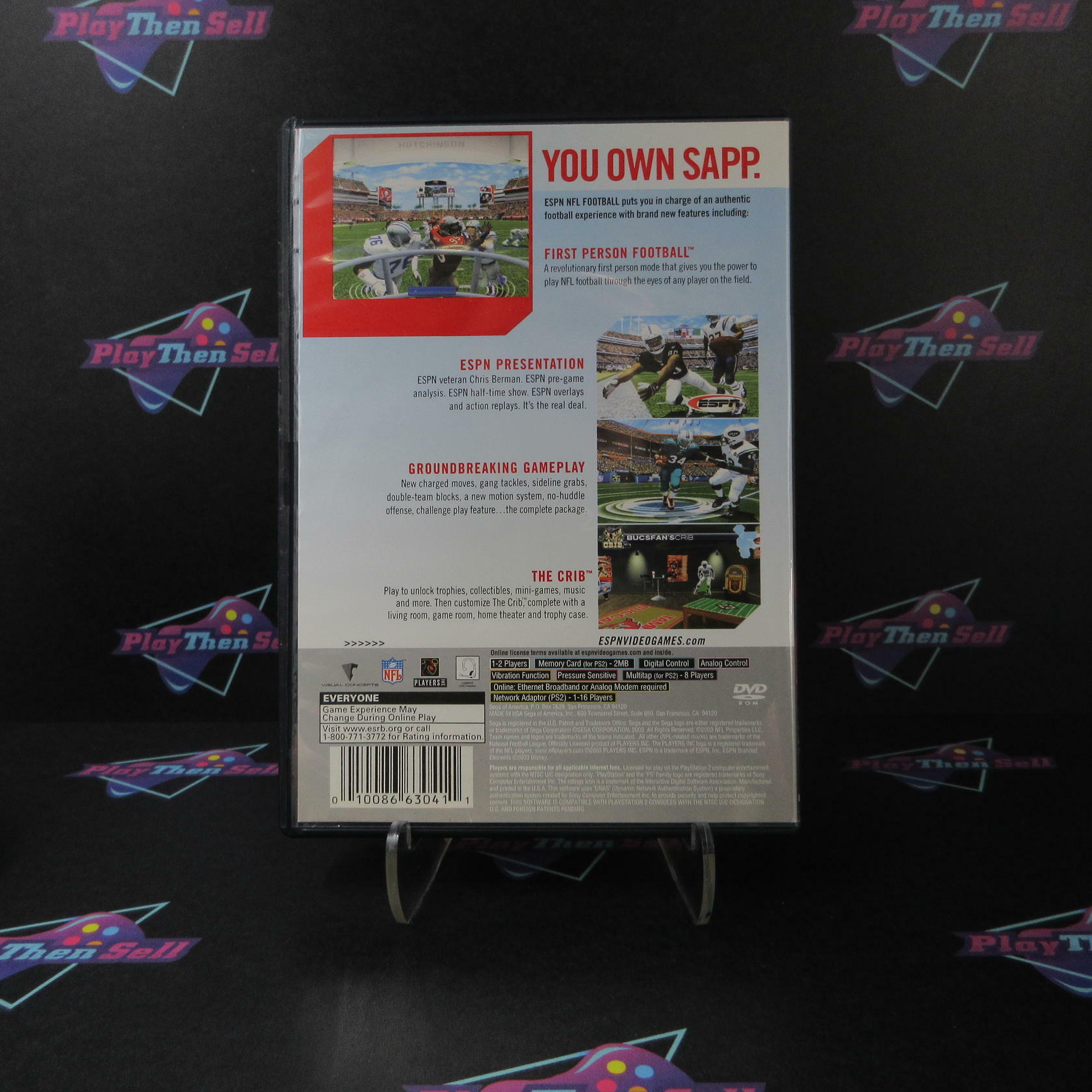 ESPN NFL Football PS2 PlayStation 2 - Like New