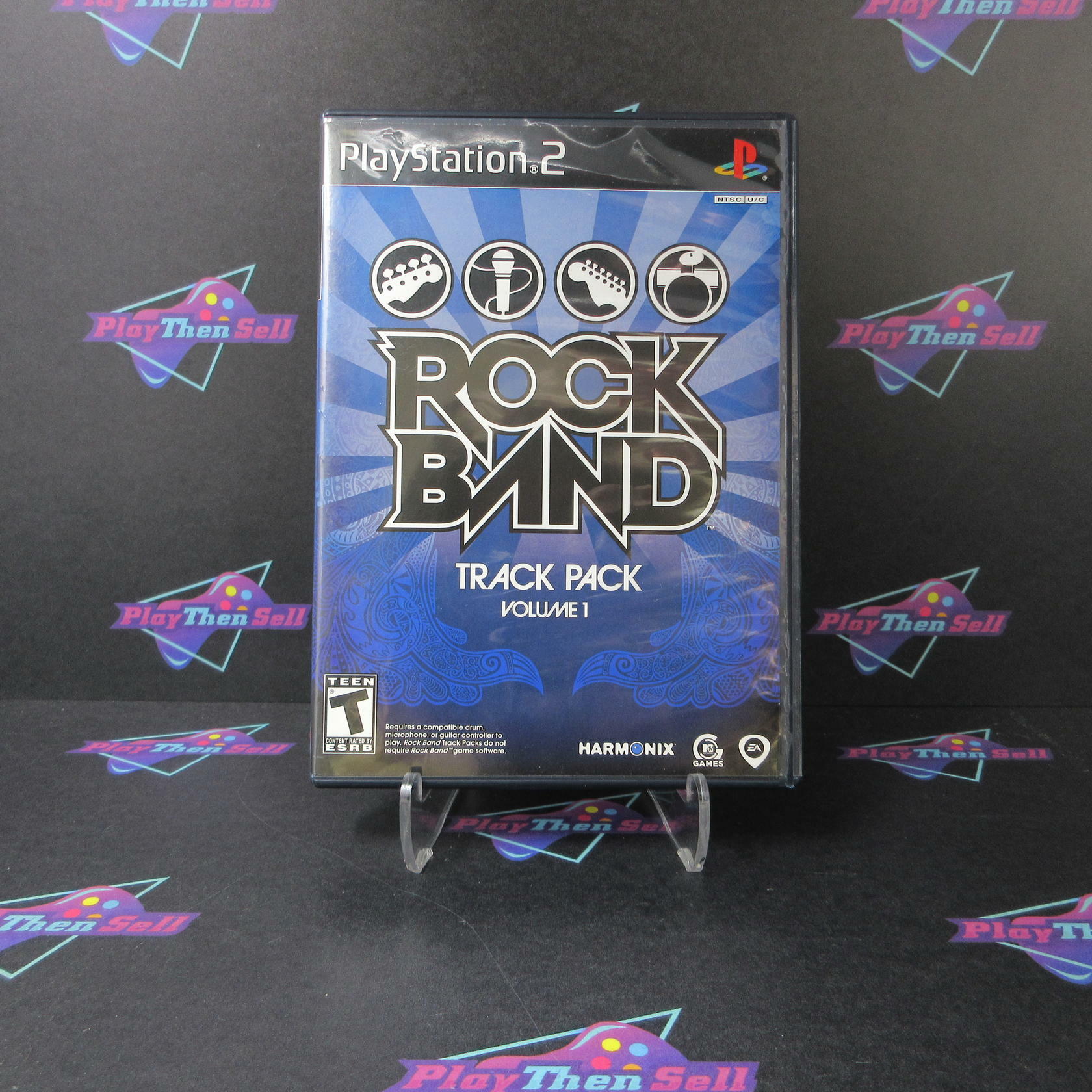 Rock Band Track Pack Vol. 1 PS2 PlayStation 2 DD Complete CIB - Very Good