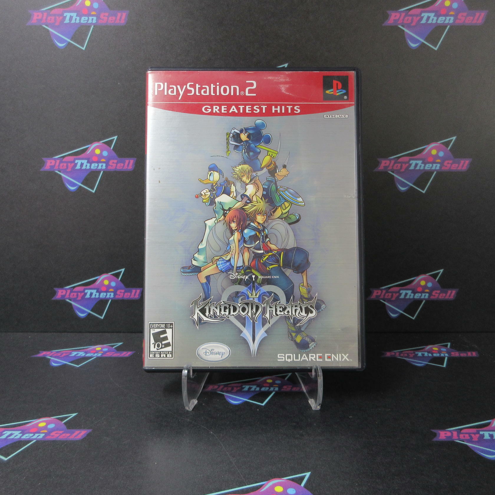 Kingdom Hearts II PS2 PlayStation 2 AD/NM  GH BL Disc - Very Good