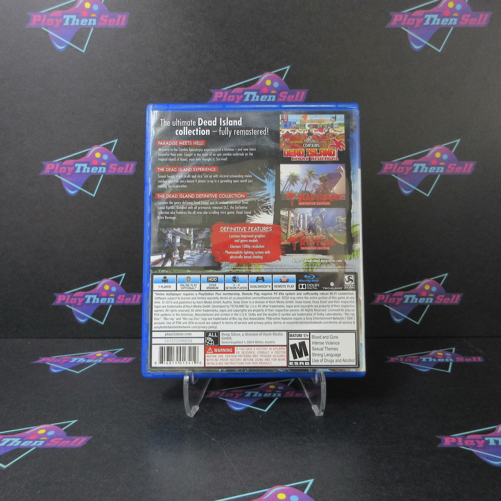 Dead Island Definitive Collection PS4 PlayStation 4 AD Complete CIB - Very Good