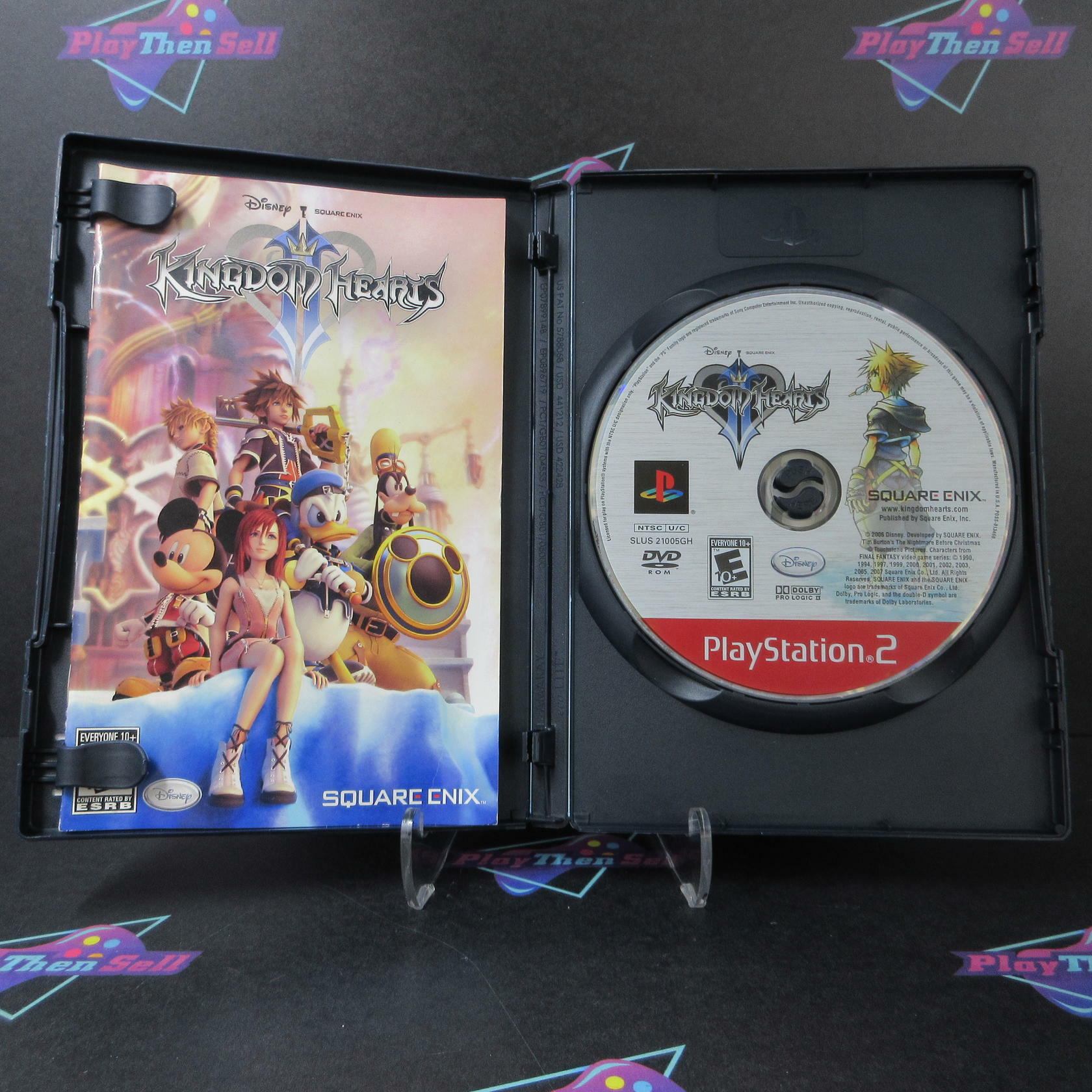 Kingdom Hearts II GH PS2 PlayStation 2 AD Complete CIB - Very Good