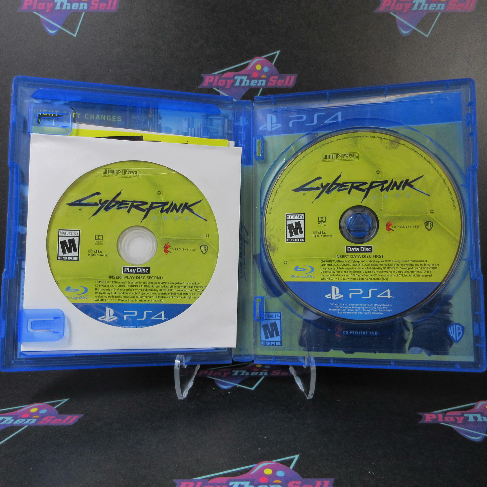 Cyberpunk 2077 PS4 PlayStation 4 AD Complete CIB - Very Good