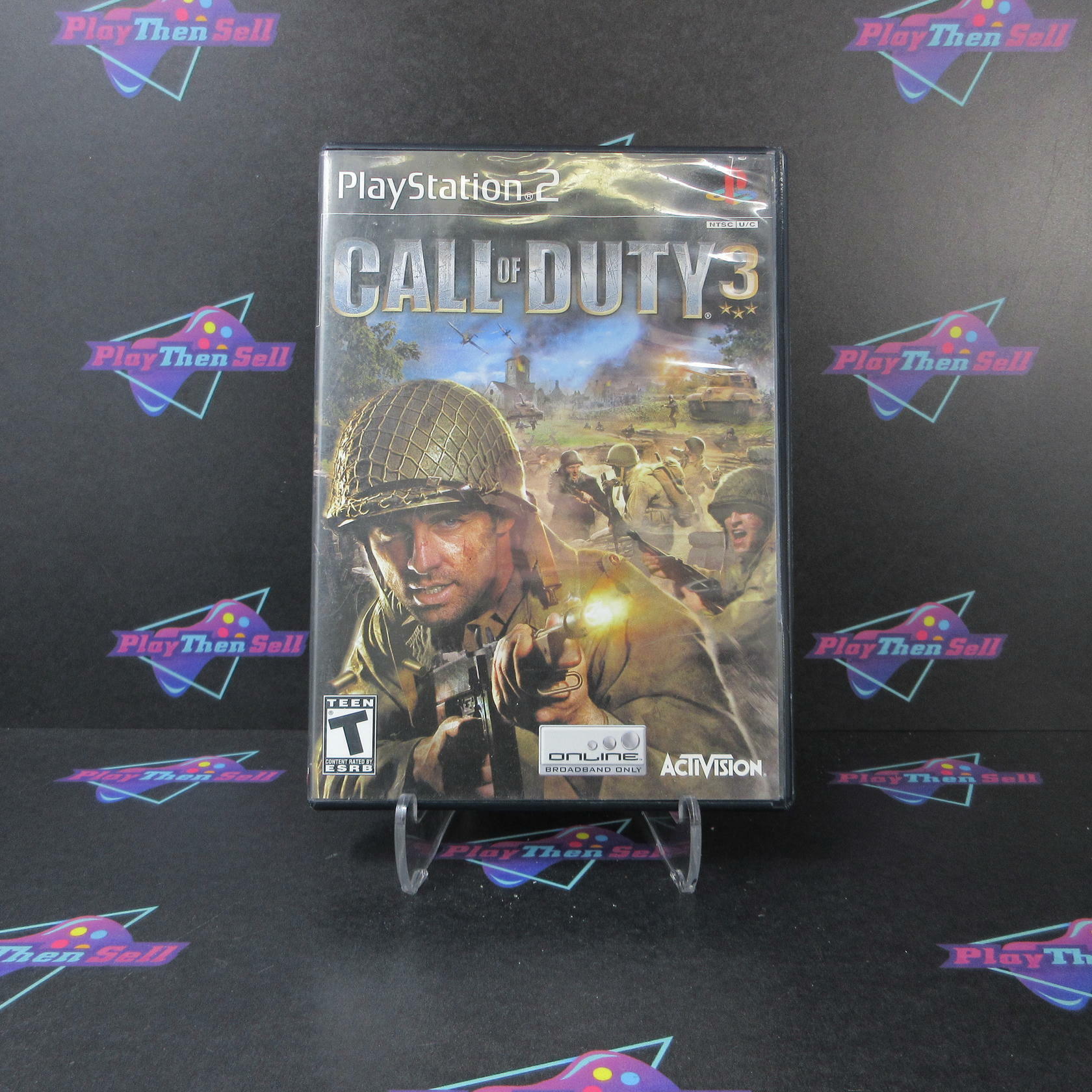 Call of Duty 3 PS2 PlayStation 2 AD/NM - Very Good