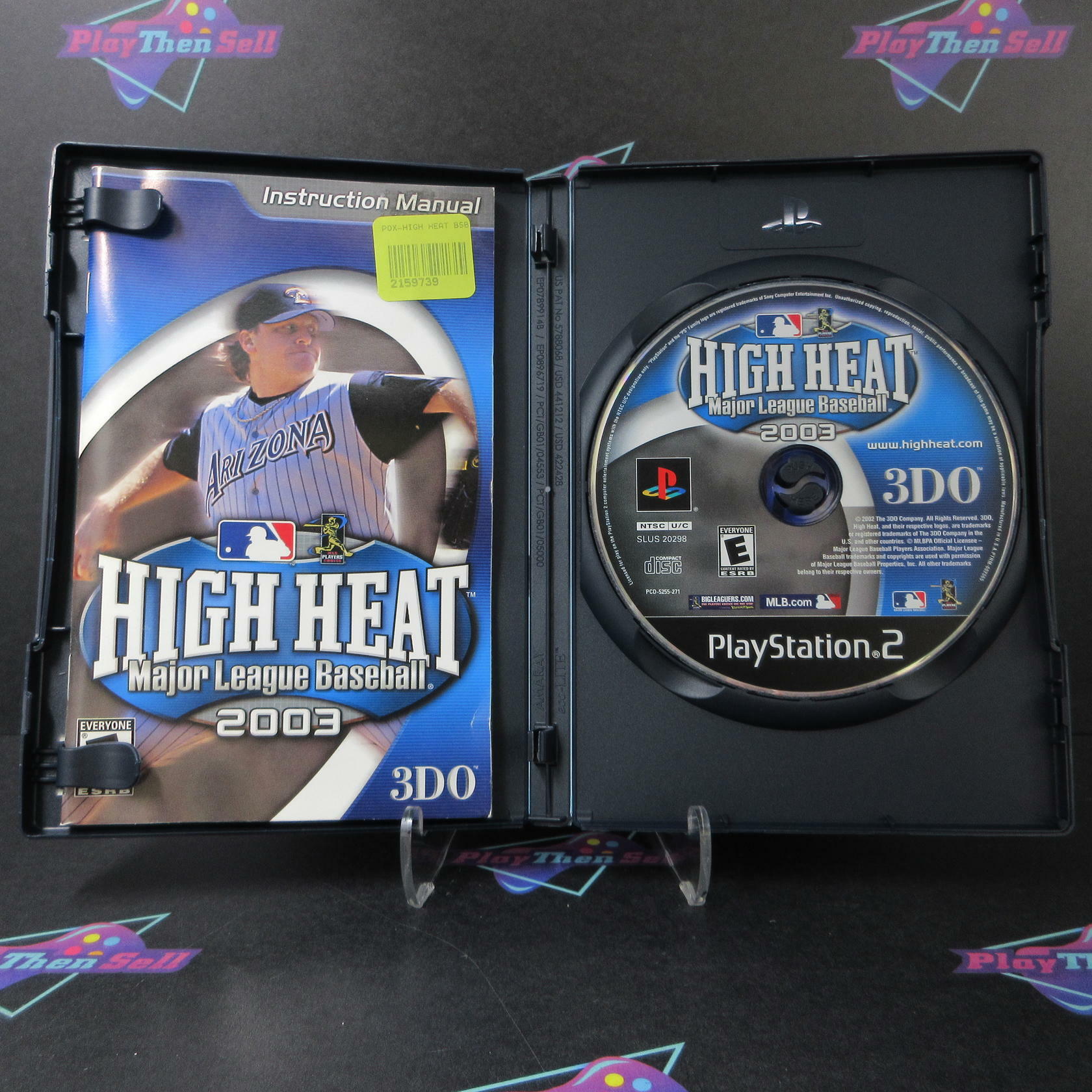 High Heat Major League Baseball 2003 PS2 PlayStation 2 AD/MD Complete CIB - Very Good