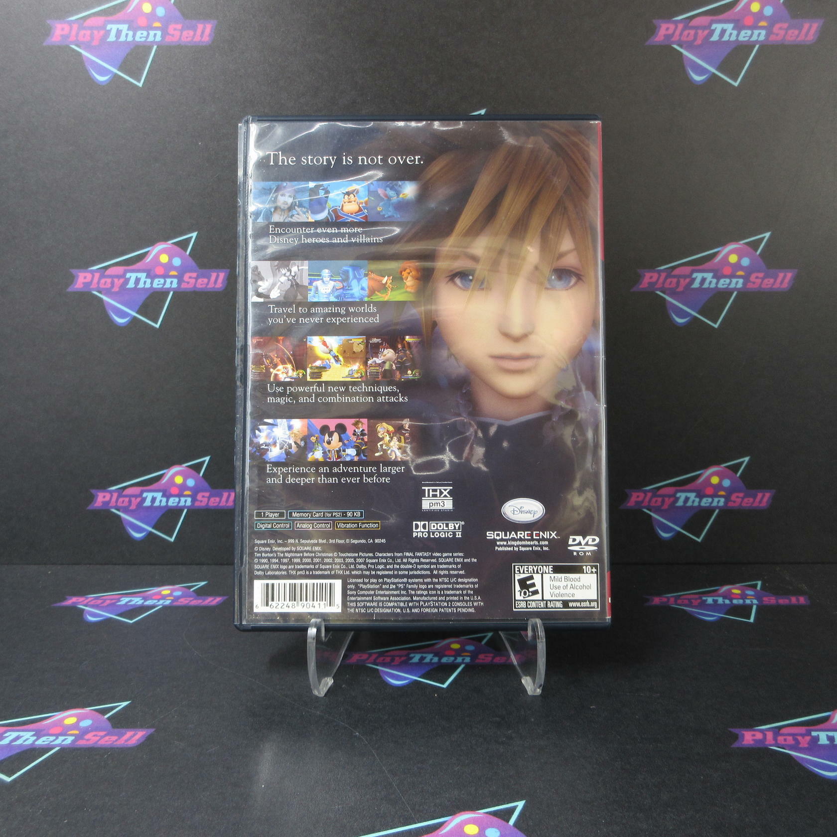 Kingdom Hearts II GH PS2 PlayStation 2 AD Complete CIB - Very Good