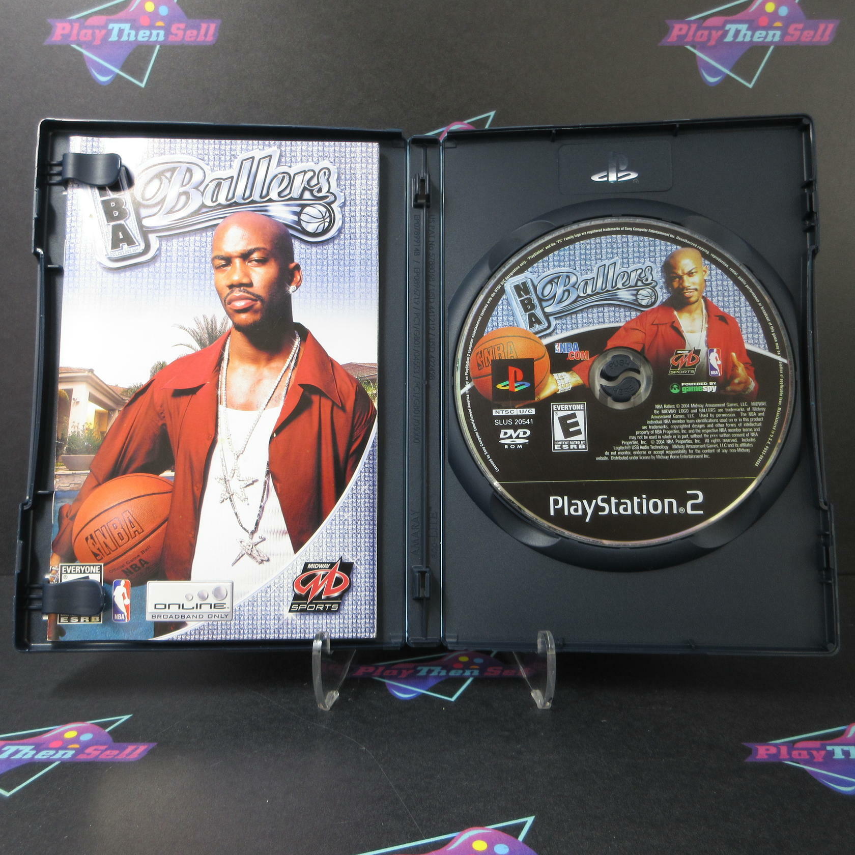 NBA Ballers PS2 PlayStation 2 AD + Reg Card Complete CIB - Very Good