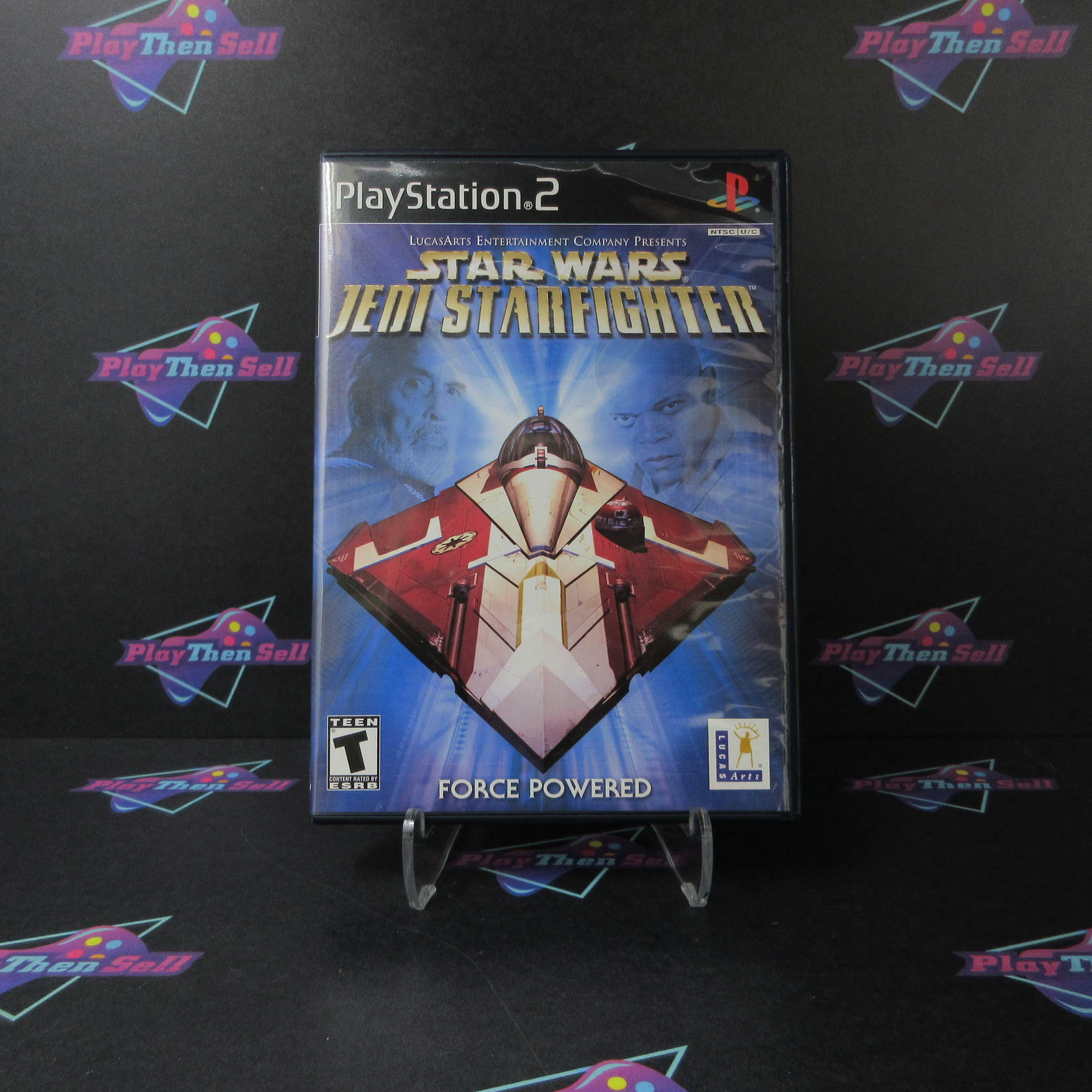 Star Wars Jedi Starfighter PS2 PlayStation 2 + Reg Card / Hint Book - Like New