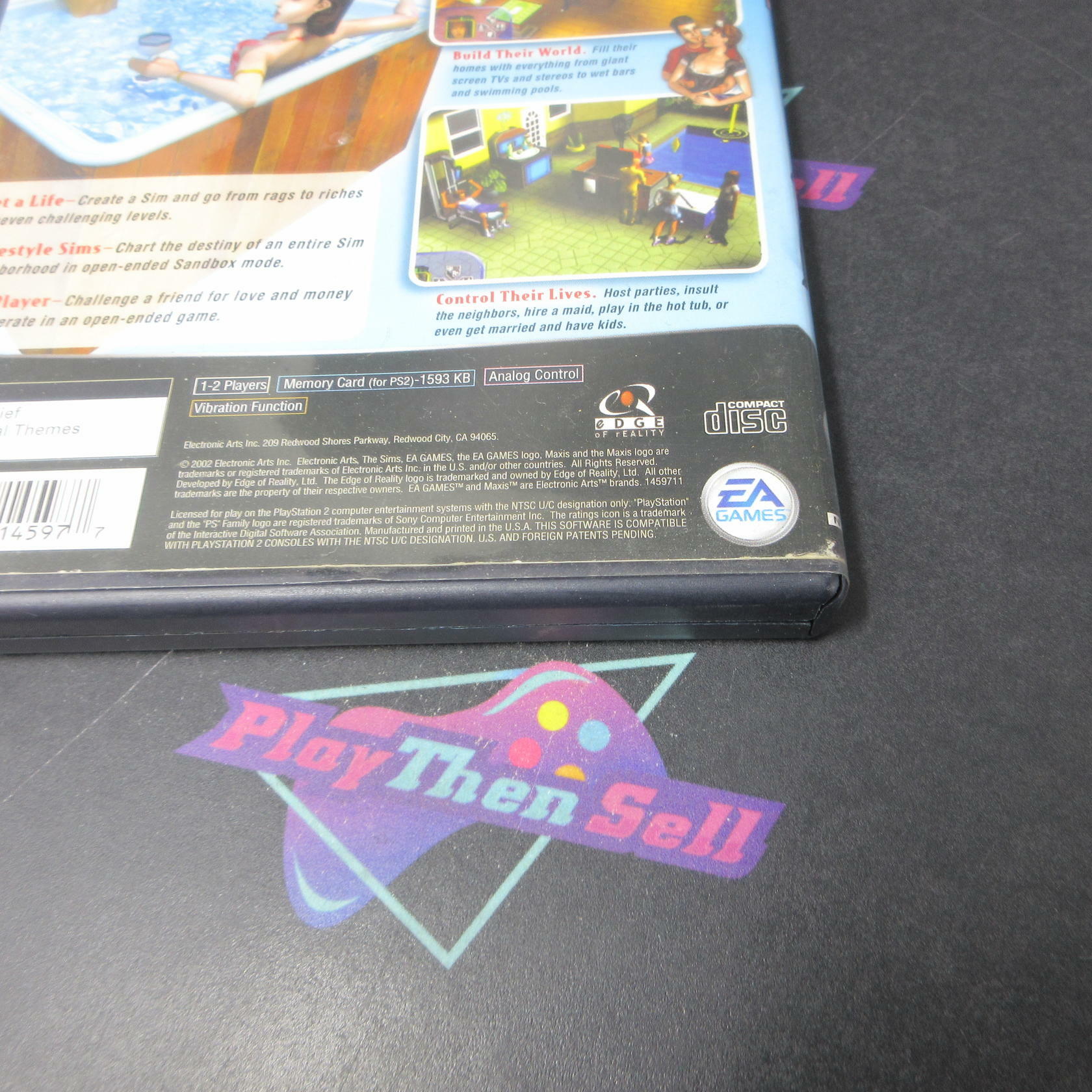 The Sims PS2 PlayStation 2 AD Complete CIB - Very Good