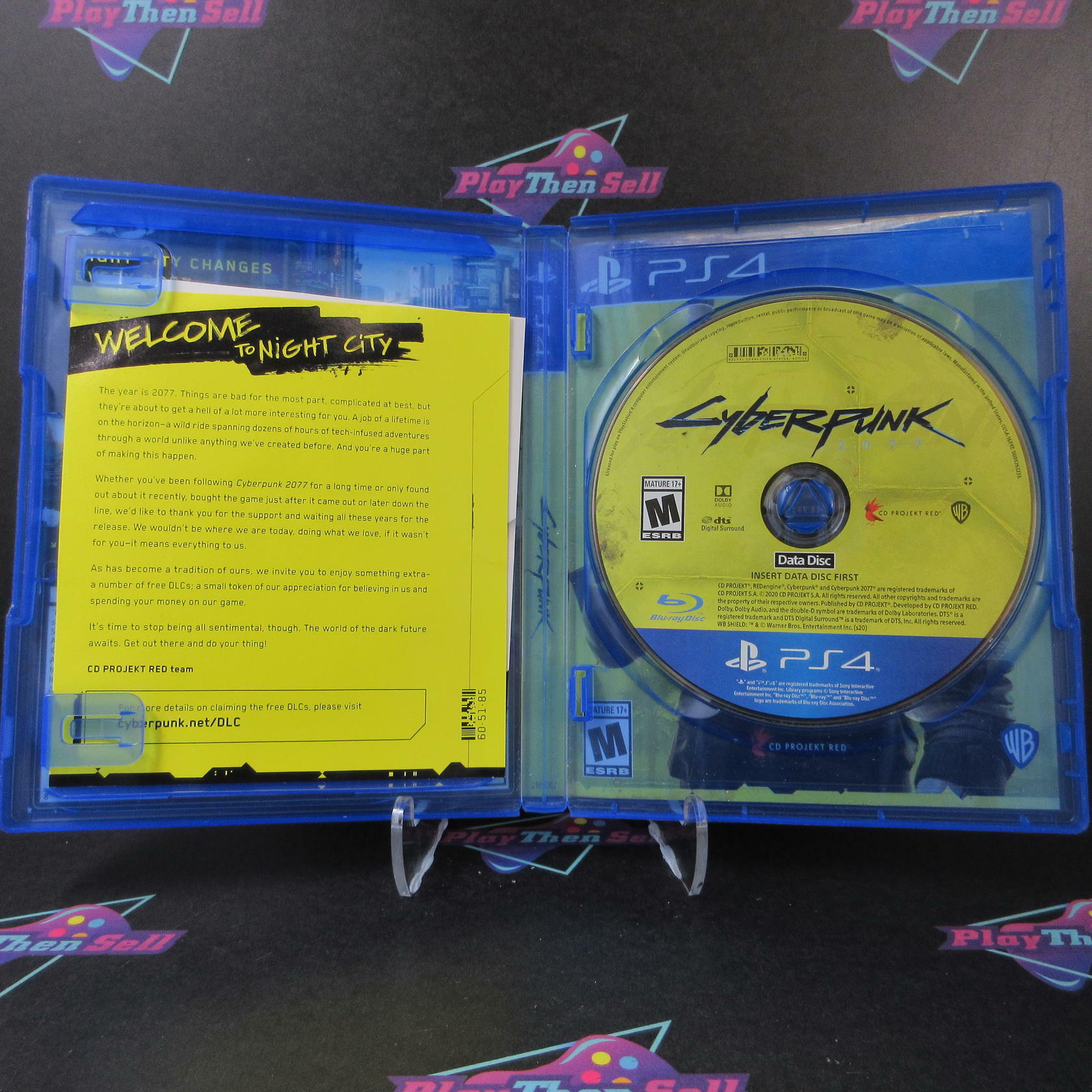Cyberpunk 2077 PS4 PlayStation 4 AD Complete CIB - Very Good