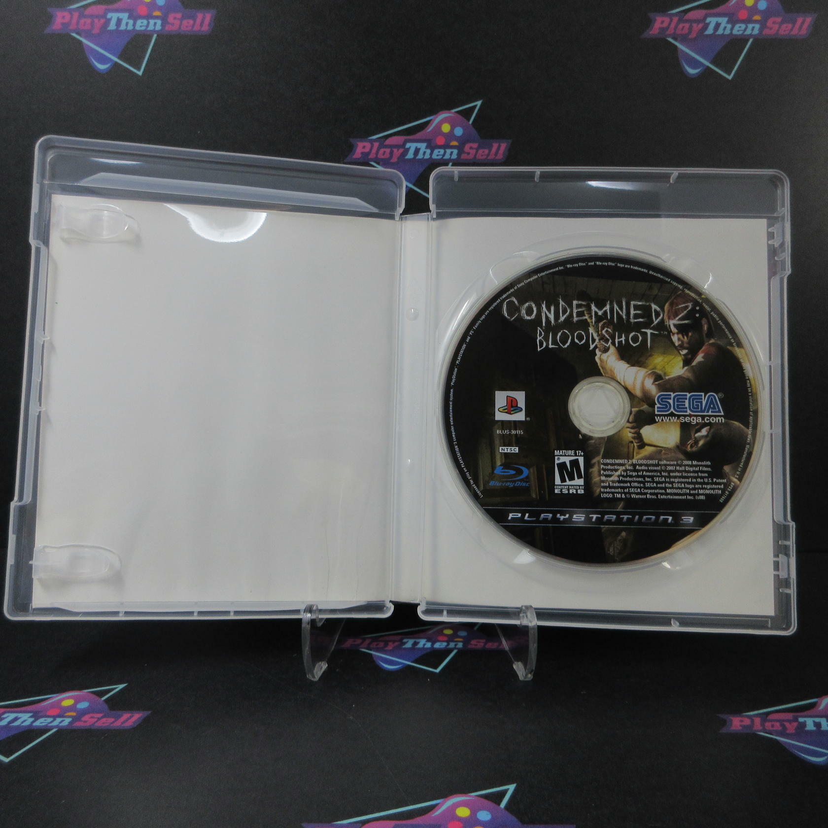 Condemned 2 Bloodshot PS3 Playstation 3 AD/NM - Very Good