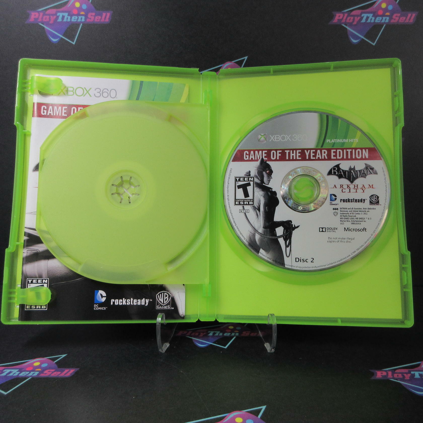 Batman Arkham City GOTY Xbox 360 Platinum Hits AD Complete CIB - Very Good