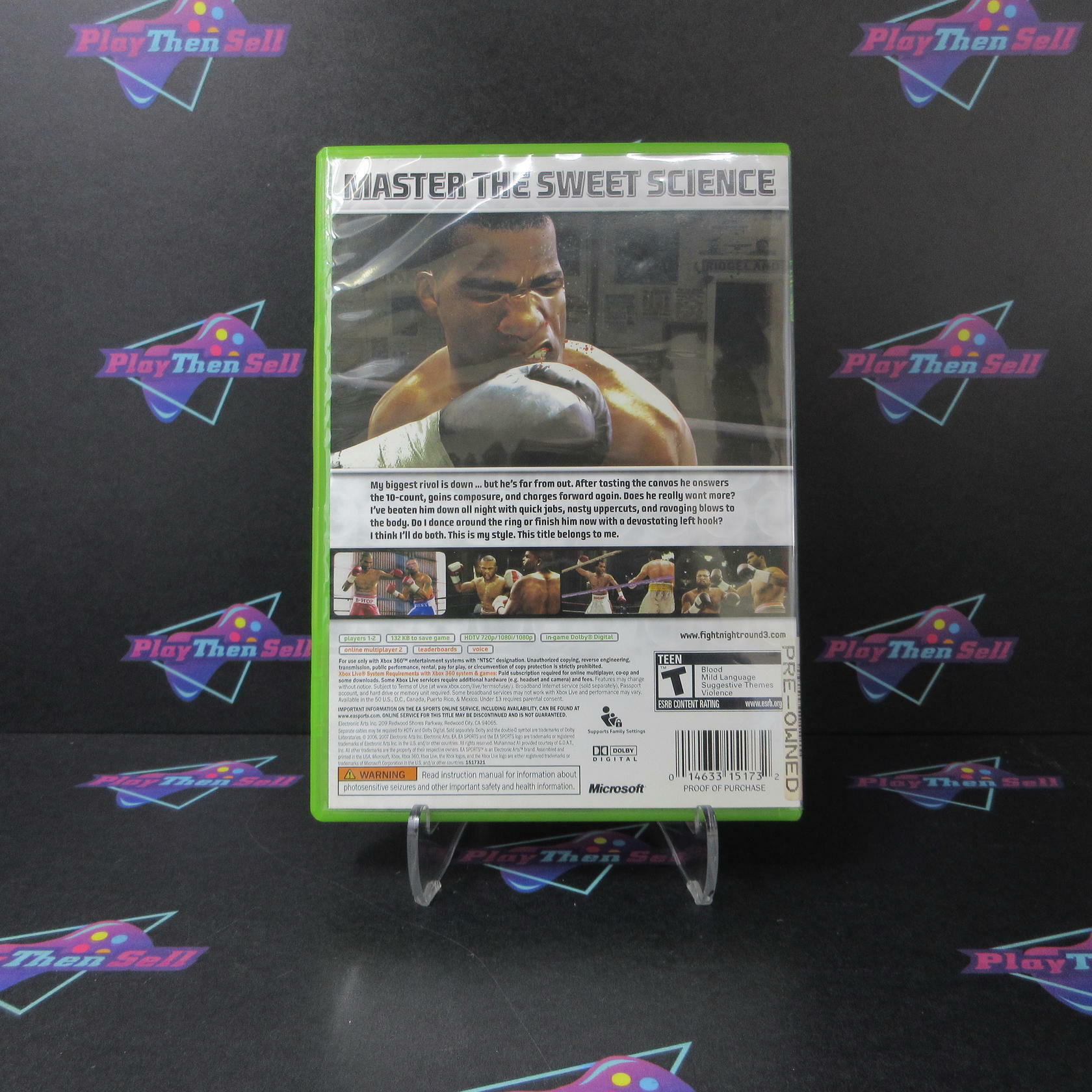 Fight Night Round 3 PH Xbox 360 AD Complete CIB - Very Good