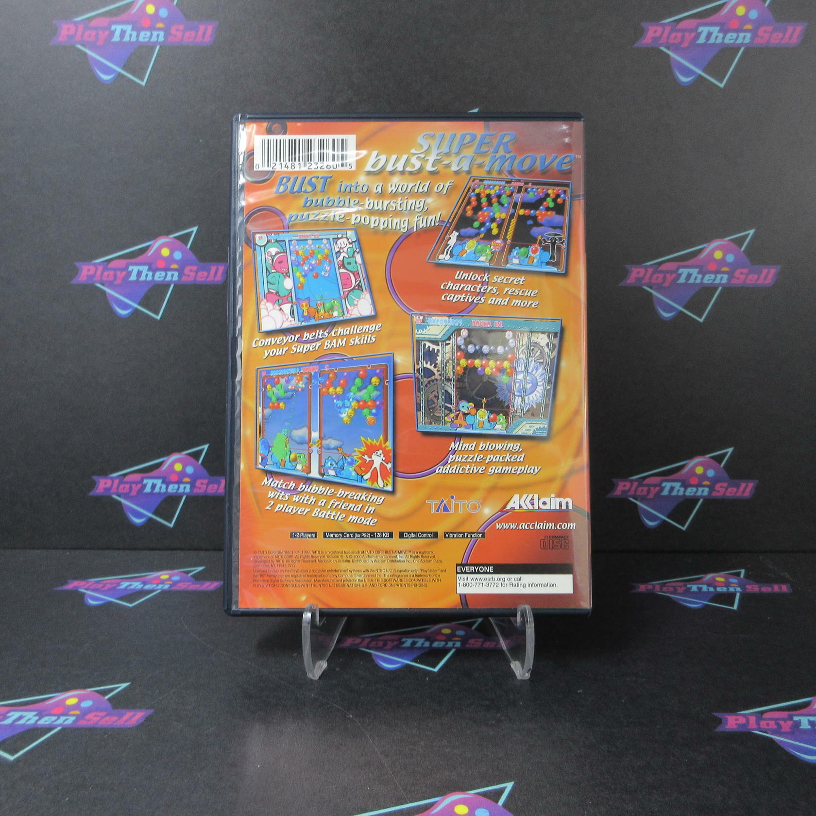Super Bust-A-Move + Reg Card PS2 PlayStation 2 DD Complete CIB - Very Good
