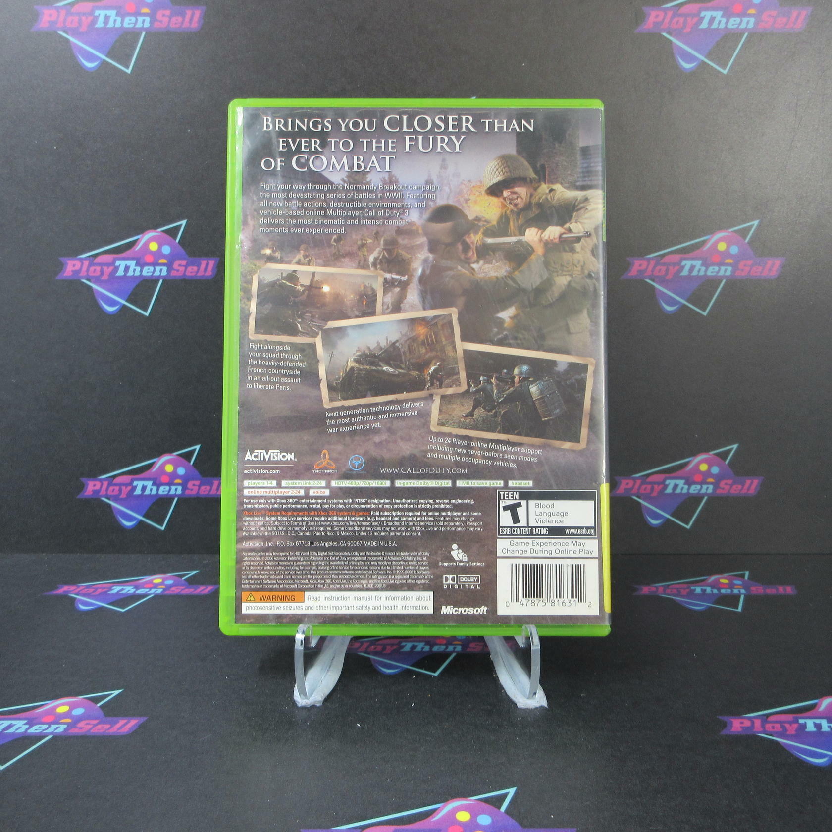 Call of Duty 3 Xbox 360 AD Complete CIB Complete CIB - Very Good